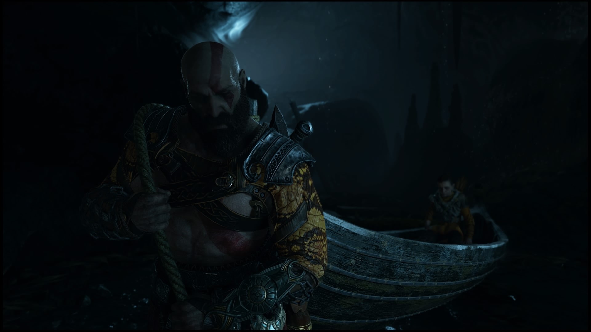 clothing, PlayStation 4, looking, mid adult, young men, night, waist up, 1080P, God of War (2018), three quarter length, young adult, lifestyles, real people, HD Wallpaper