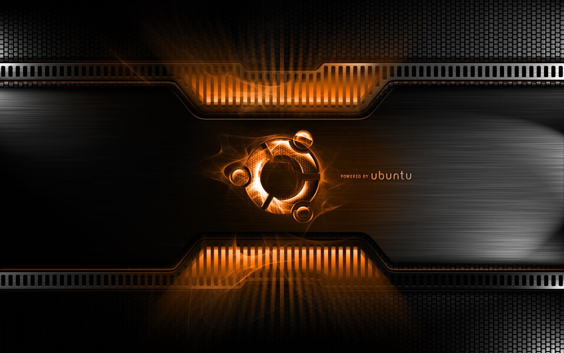 metal, 1080P, ubuntu, linux, android, orange, HD Wallpaper