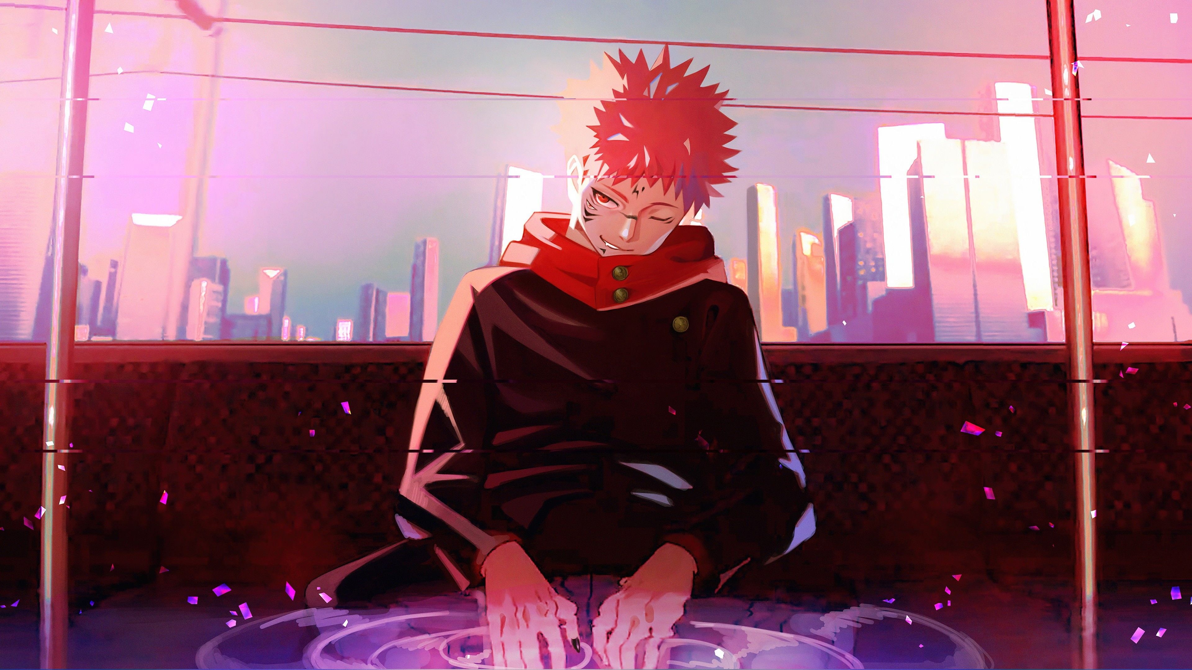 anime, anime boys, Sukuna, Yuji Itadori, 4K, Jujutsu Kaisen, HD Wallpaper
