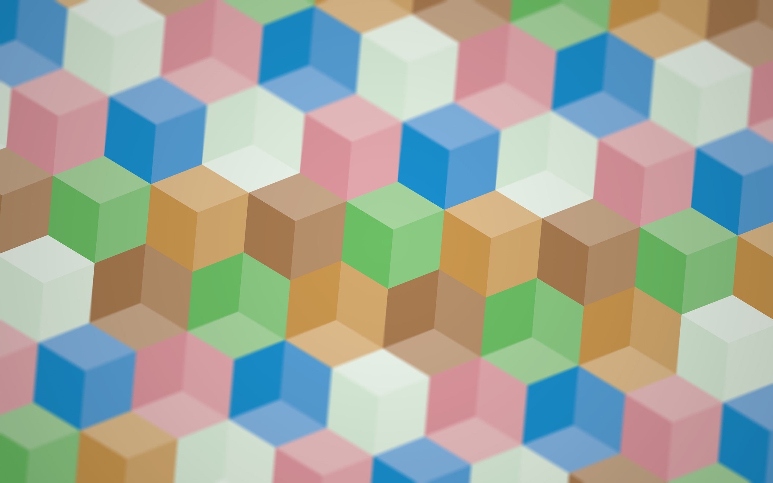 full frame, colorful, multi colored, diagram, digital art, hexagon, geometric shape, still life, 3D, optical illusion, green color, indoors, d, geometry, HD Wallpaper