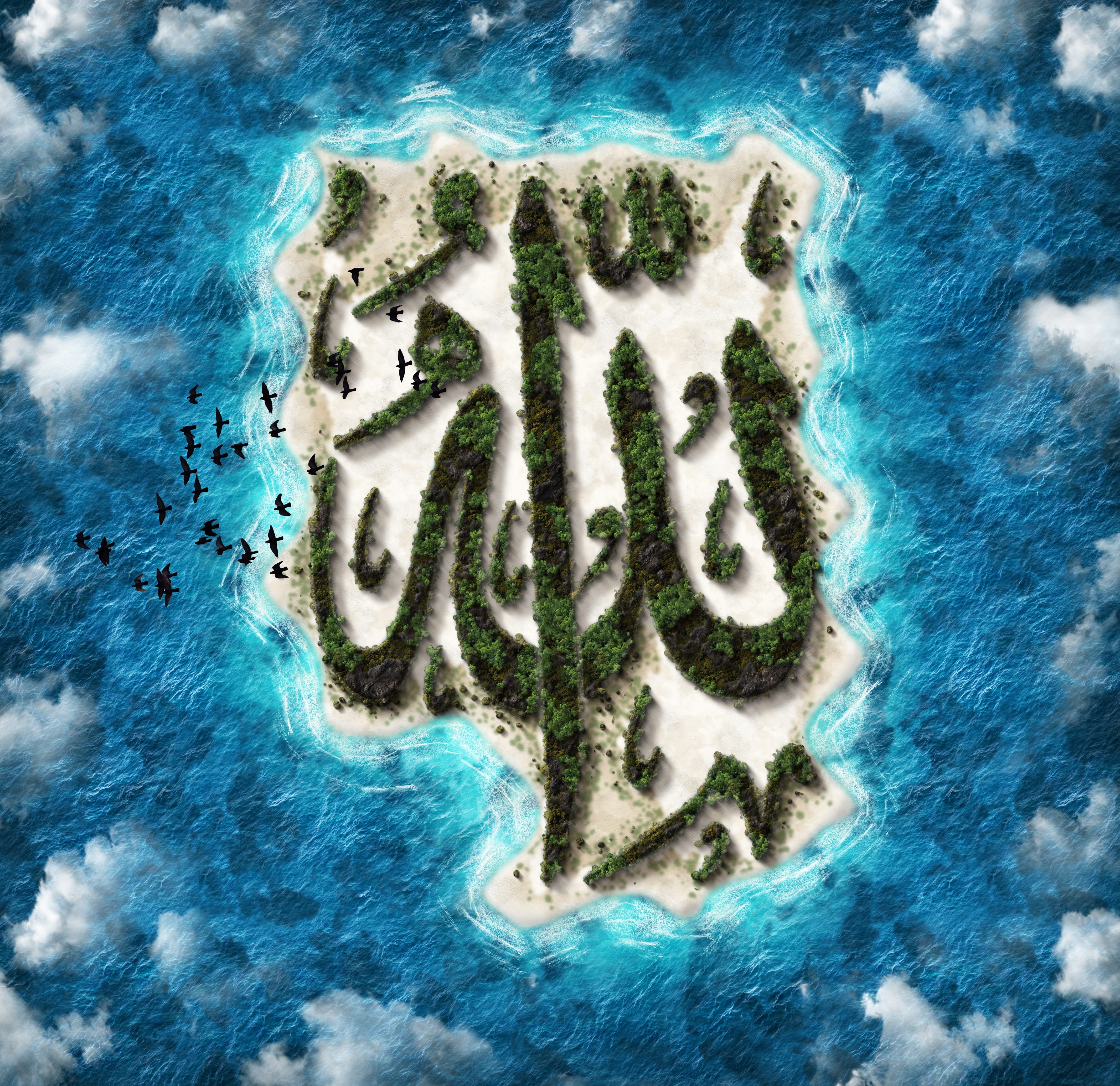 blue, islam, sky, top view, close-up, directly above, bird view, pray, high angle view, light, sea, believe, outdoor, motion, God, 4K, love, underwater, HD Wallpaper