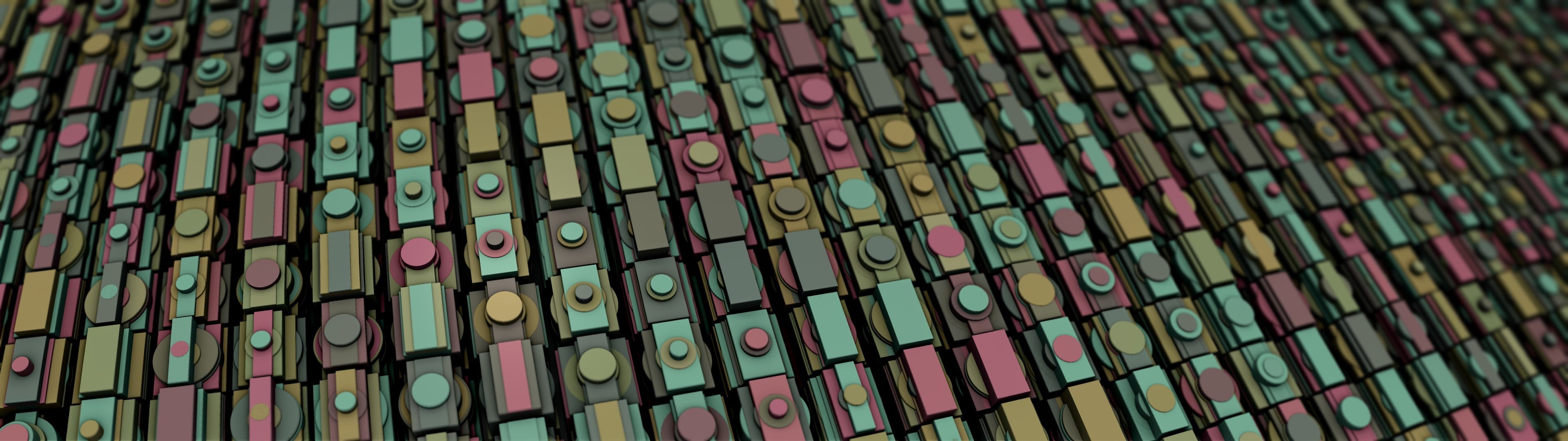 protection, close-up, 4K, selective focus, green color, teal, fence, abundance, full frame, cube, day, Mandelbulb 3D, frame, abstract, metal, shape, repetition, HD Wallpaper