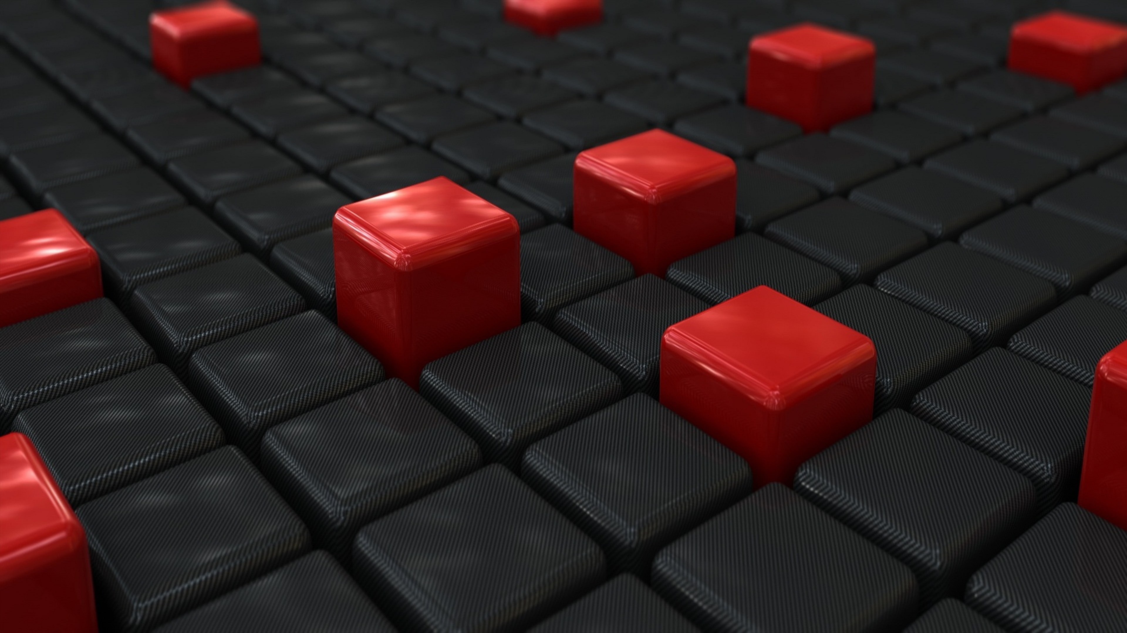 3D Blocks, 4K, abstract, HD Wallpaper