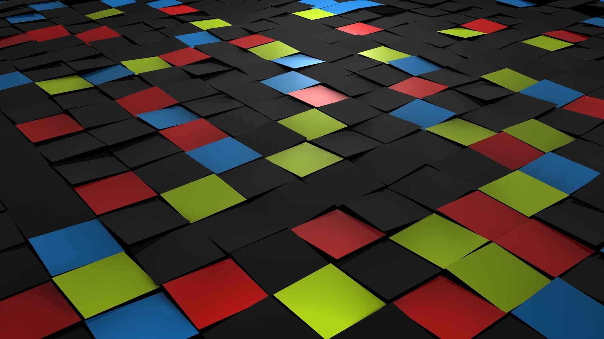 no people, pattern, abstract, close-up, blue, full frame, cube, design, art, tile, geometric shape, flooring, vibrant, backdrop, shapes, material, HD Wallpaper