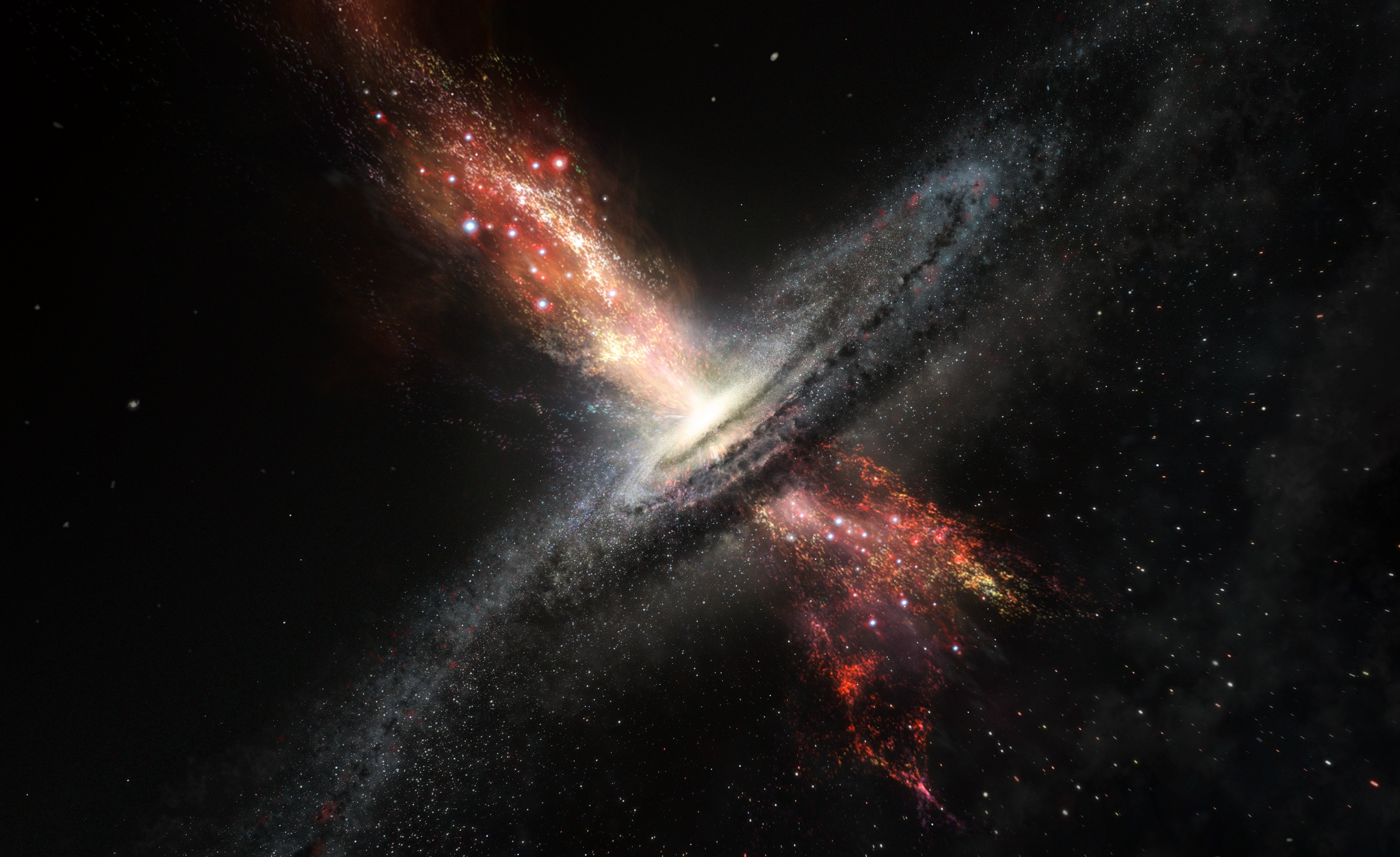 5K, space, galaxy, NASA, Spitzer Space Telescope, HD Wallpaper