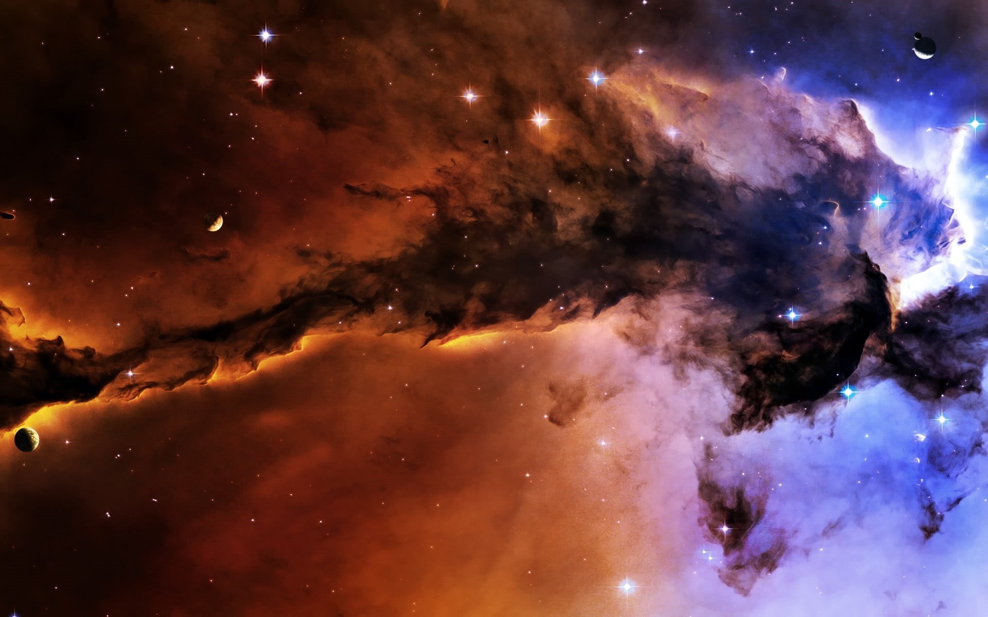 exploration, glowing, nebula, star - space, galaxy, digital composite, sky, outdoors, night, smoke - physical structure, beauty in nature, illuminated, HD Wallpaper
