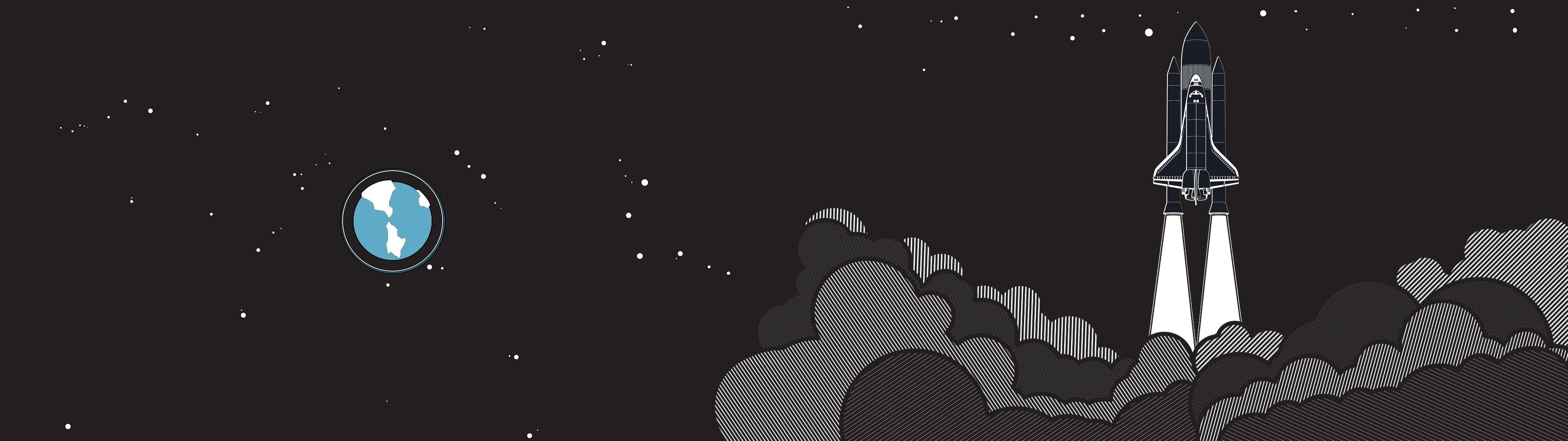 aggression, star - Space, rocket, vector, architecture, moon, science, spaceship, computer Graphic, stars, astronomy, nature, nightlife, futuristic, galaxy, HD Wallpaper
