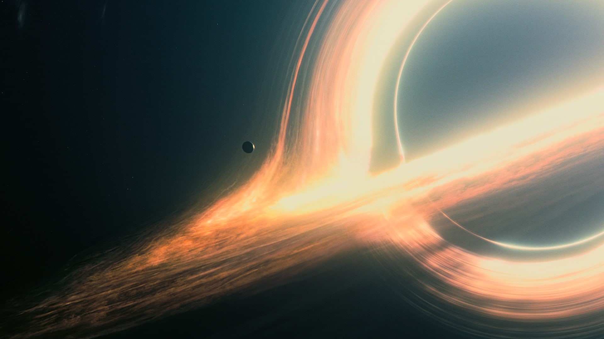 space, movies, black holes, Gargantua, 1080P, Interstellar (movie), planet, artwork, HD Wallpaper
