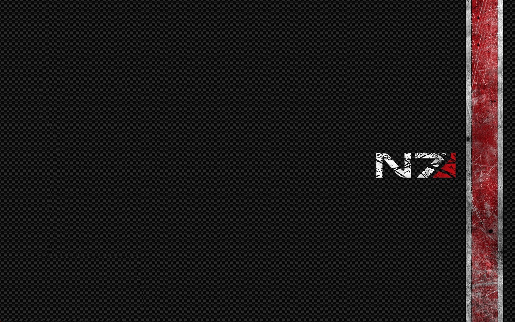 Mass Effect 2, Mass Effect 3, one animal, entrance, 720P, built structure, Mass Effect, black background, sign, copy space, video games, day, N7, sky, HD Wallpaper