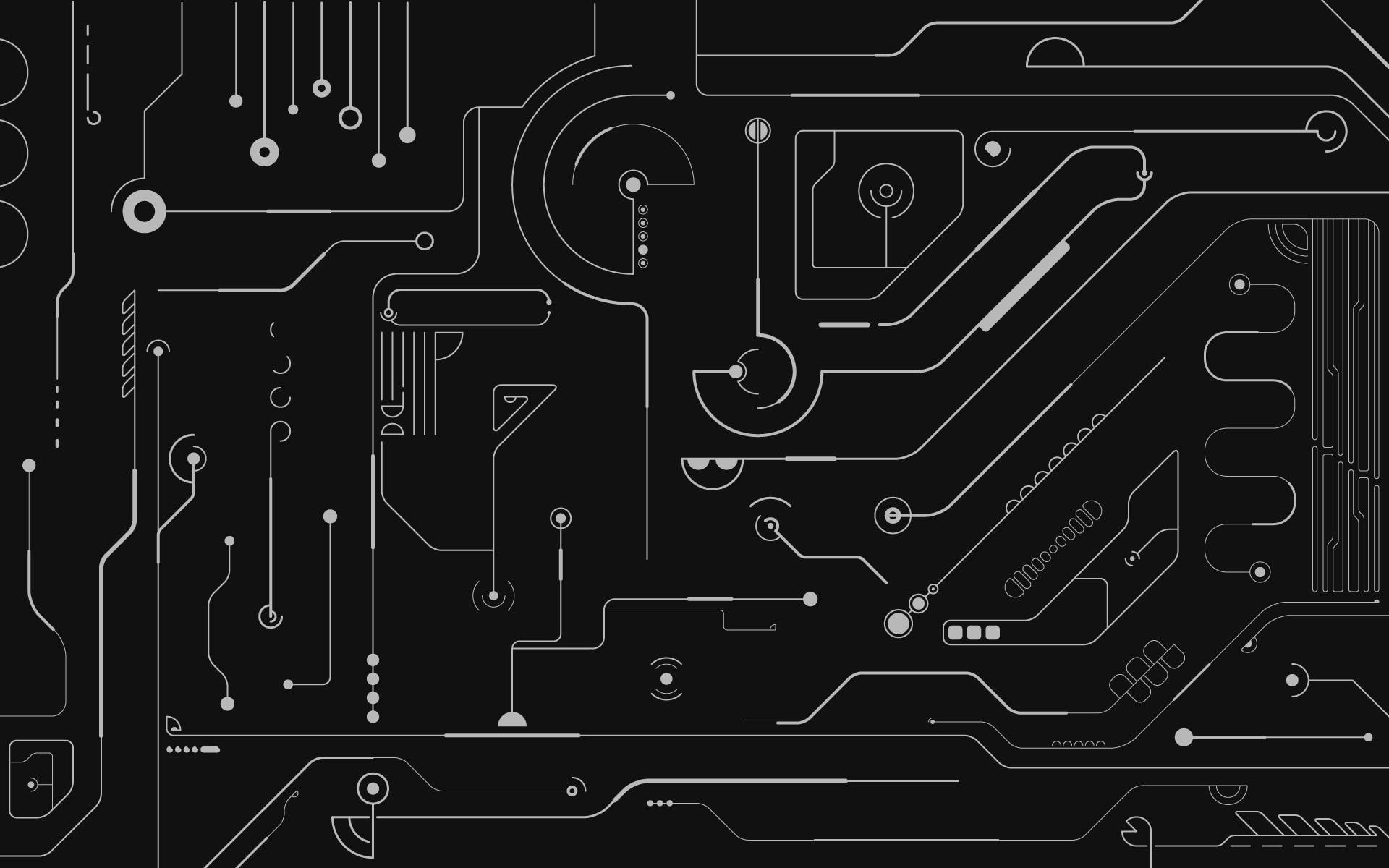 1080P, technology, black background, background, black, HD Wallpaper