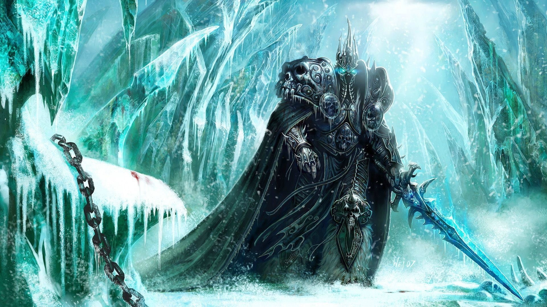 1080P, sea, vertebrate, animals in the wild, outdoors, death, digital, turquoise colored, World of Warcraft, water, video games, knight, animal wildlife, HD Wallpaper