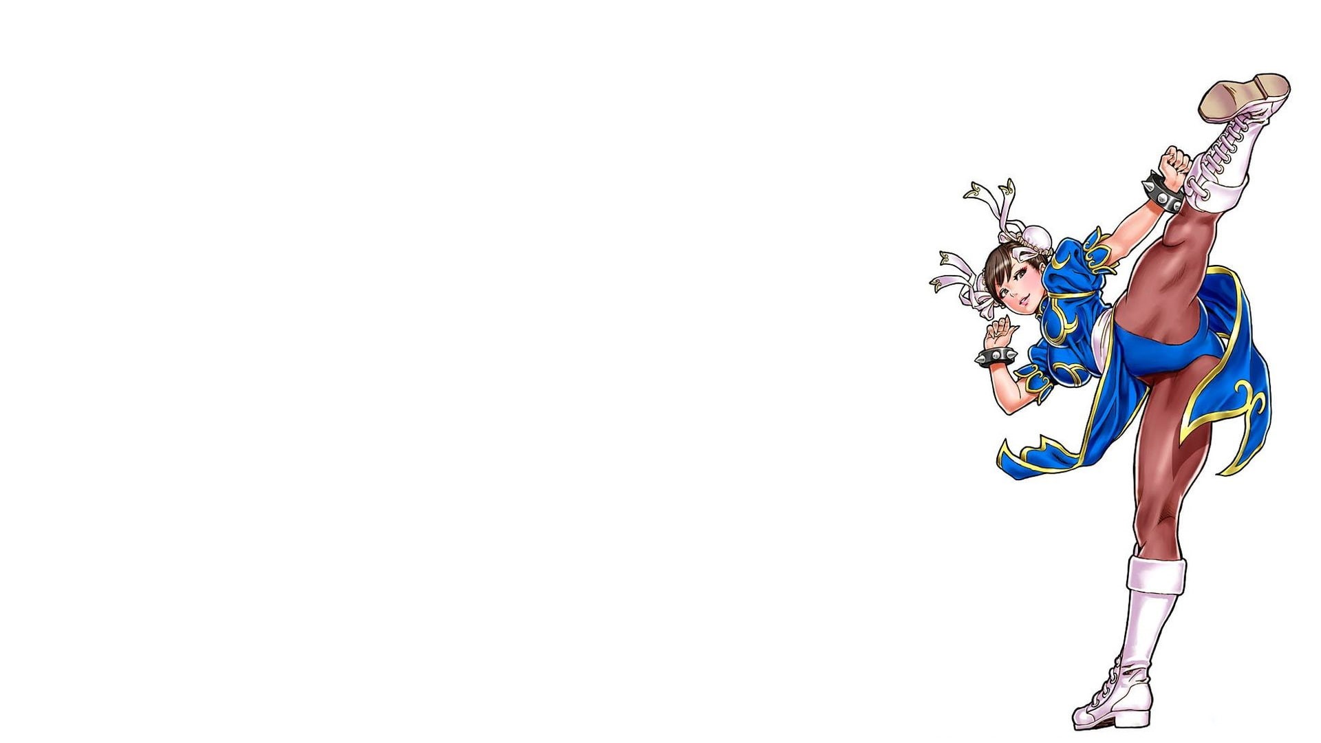 fighter, white, chun, hd, lee, li, street, kick, 1080P, video games, capcom, HD Wallpaper