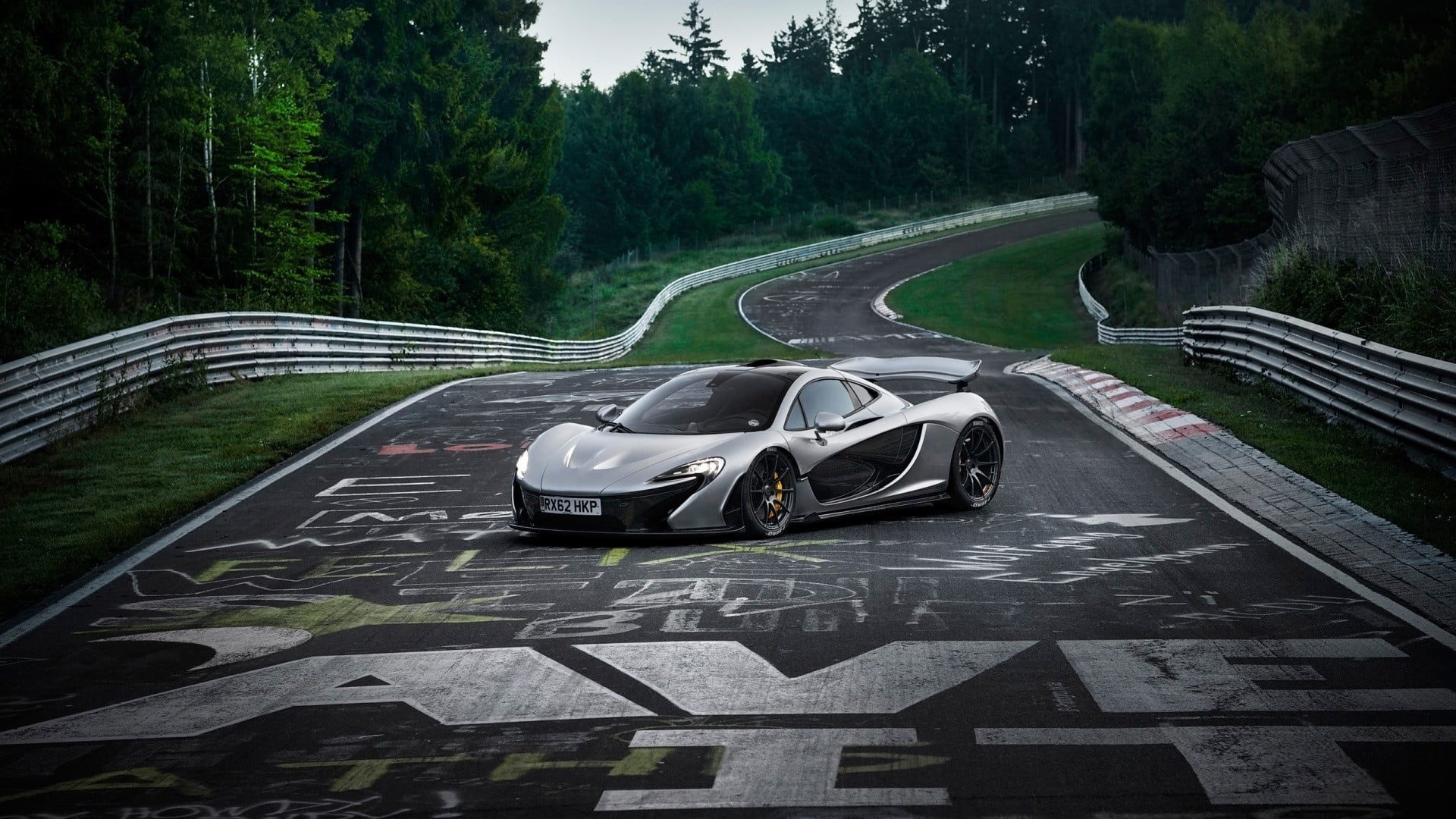 tree, mode of Transport, speed, mclaren, engine, mode of transportation, road marking, nature, supercar, p, nurburgring, plant, the way forward, car, racecar, HD Wallpaper