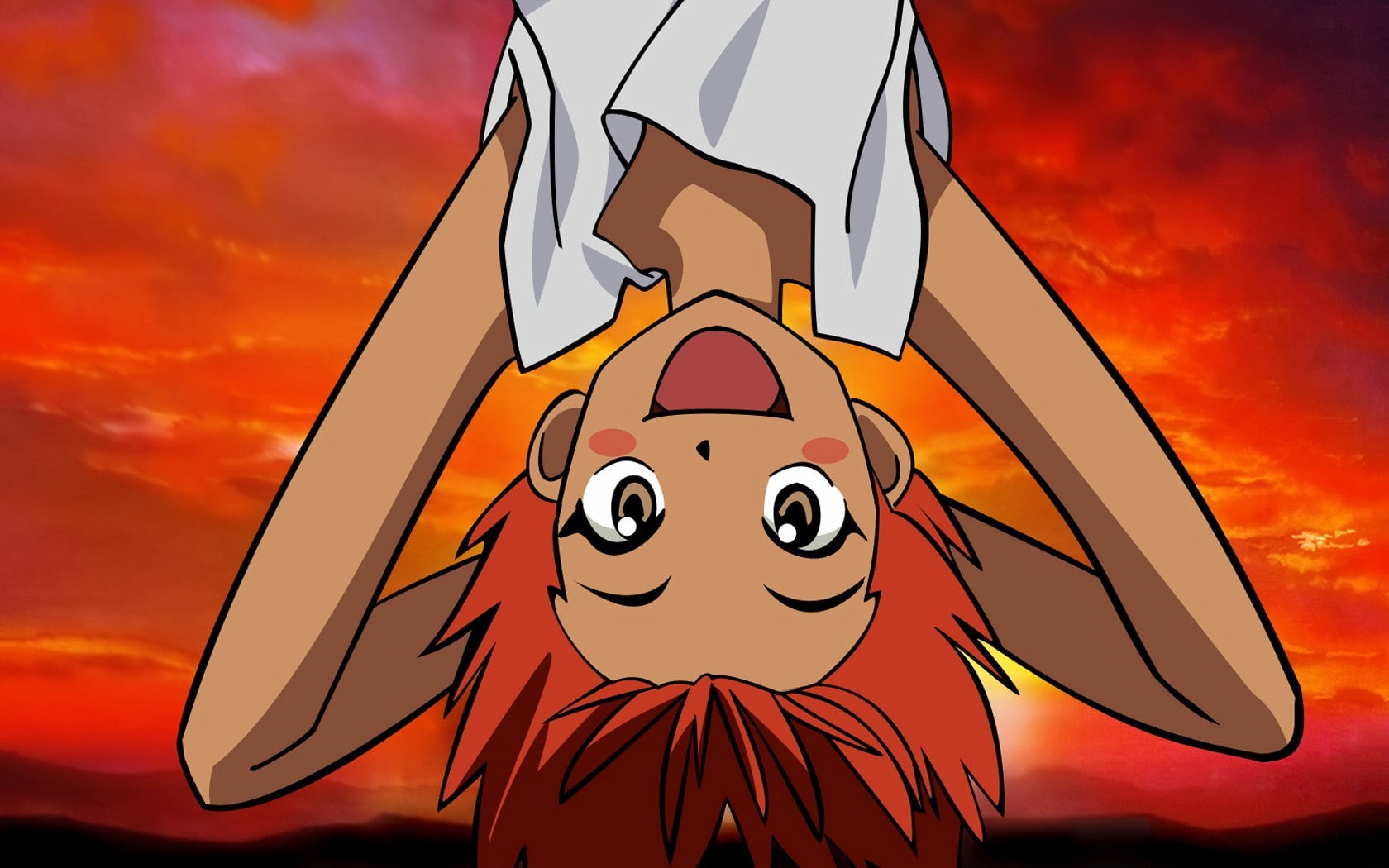 Edward Wong Hau Pepelu Tivrusky IV, creativity, art and craft, one person, outdoors, cloud - sky, orange color, sky, close-up, Cowboy Bebop, representation, HD Wallpaper