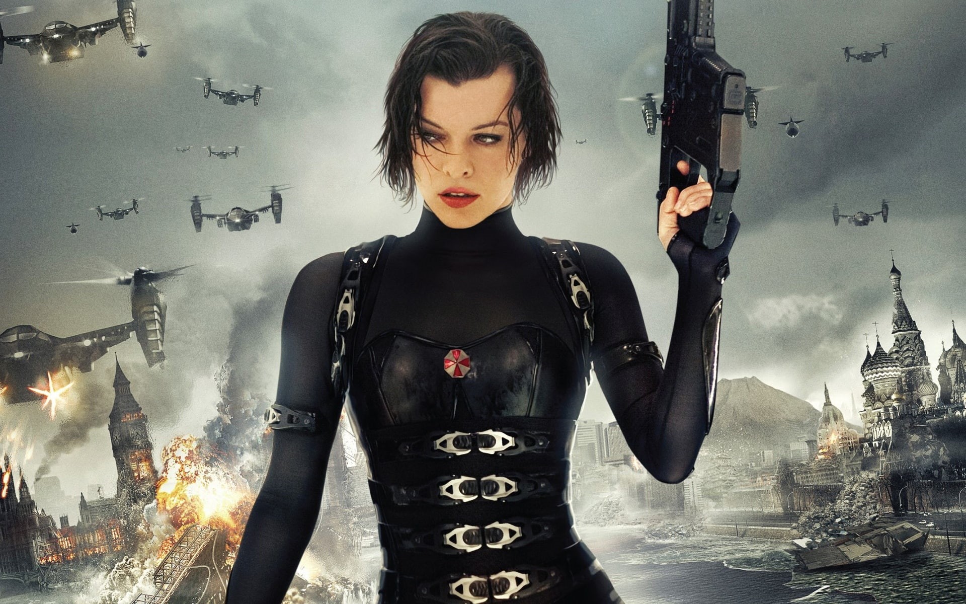 Milla, Retribution, Resident, 1080P, 2012, Evil, Movie, poster, Jovovich, HD Wallpaper