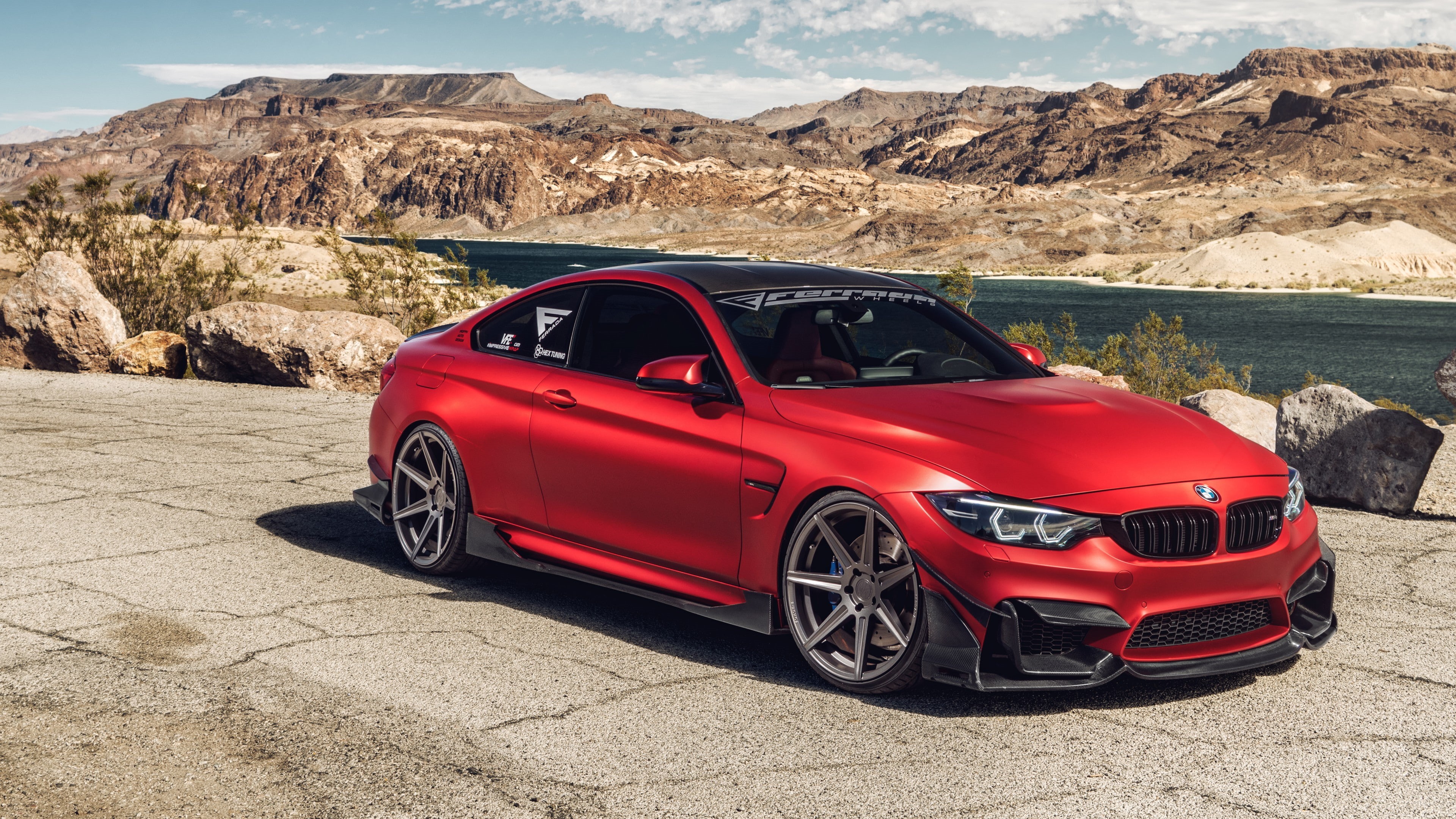 sports car, vehicle, bmw m4, red car, car, 4K, luxury vehicle, bmw, HD Wallpaper