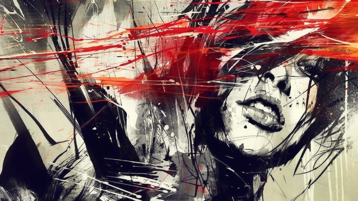 graffiti, person, digital composite, representation, art and craft, dirty, multi Colored, face, no people, artwork, day, textured, female likeness, architecture, HD Wallpaper