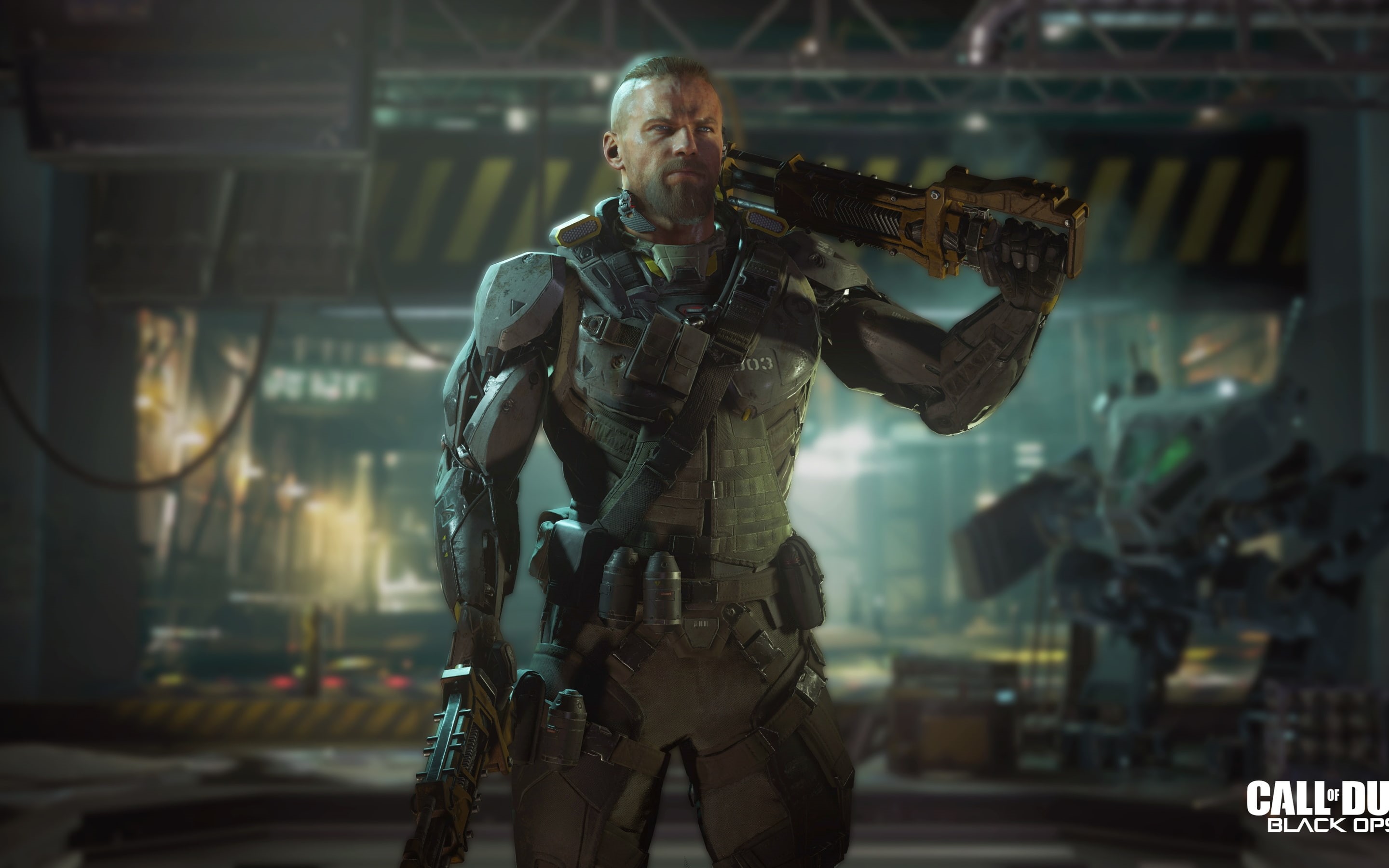 specialist, ruin, call, guns, fight, action, 2K, ops, duty, sci-fi, black, HD Wallpaper