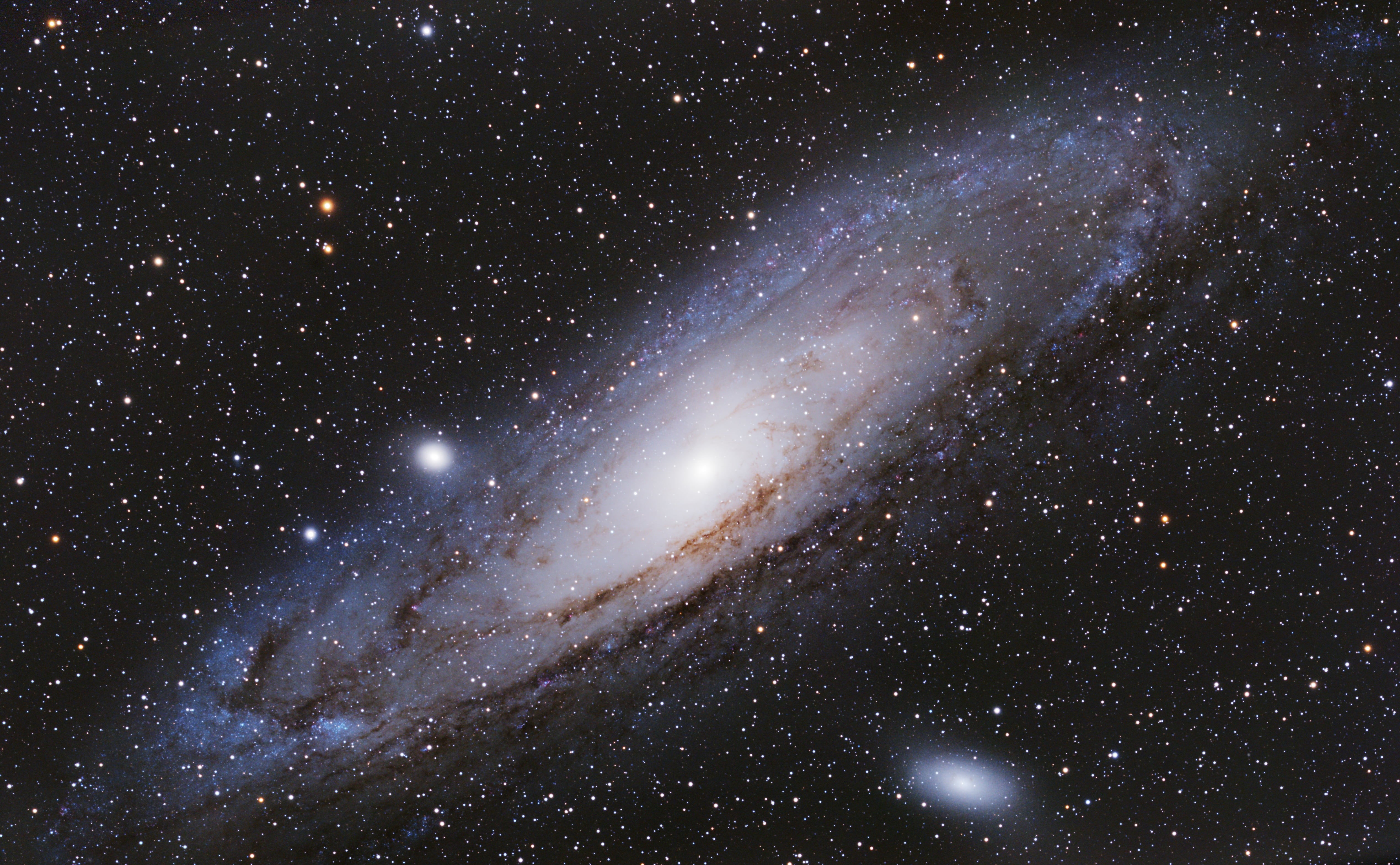 Andromeda Galaxy, star - space, night, luminosity, galaxy, constellation, the Andromeda galaxy, stars, nature, 4K, space exploration, beauty in nature, HD Wallpaper