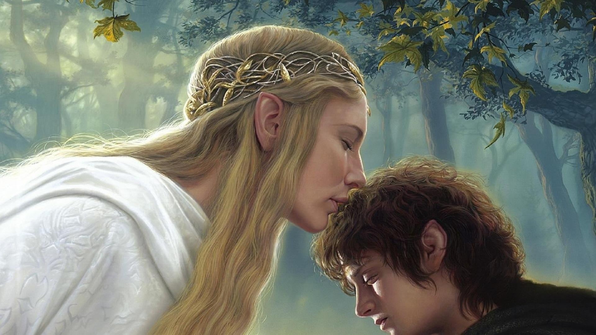 adult, teenager, positive emotion, Cate Blanchett, lord, poster, men, young women, rings, long hair, Frodo Baggins, young adult, togetherness, Elijah Wood, HD Wallpaper