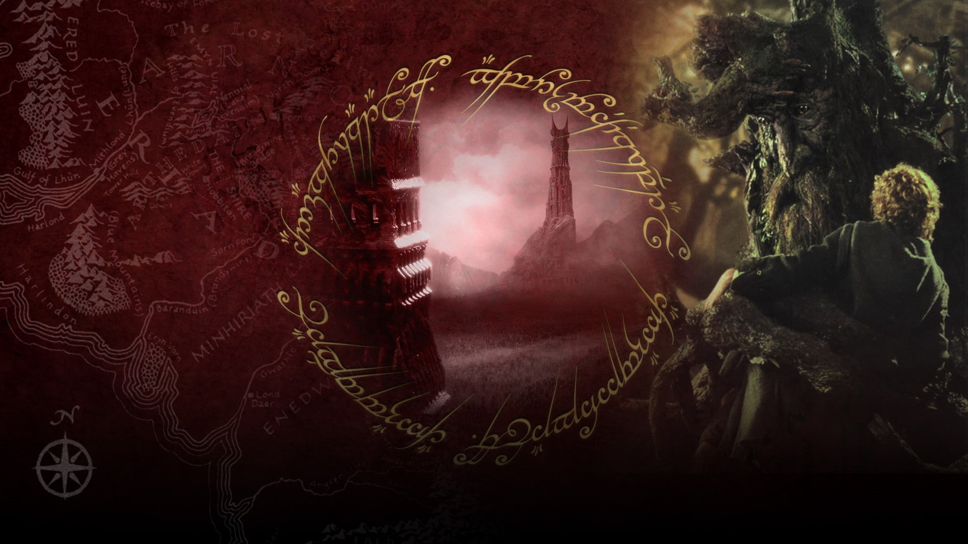 lotr, rings, lord, adventure, fantasy, 1080P, towers, HD Wallpaper
