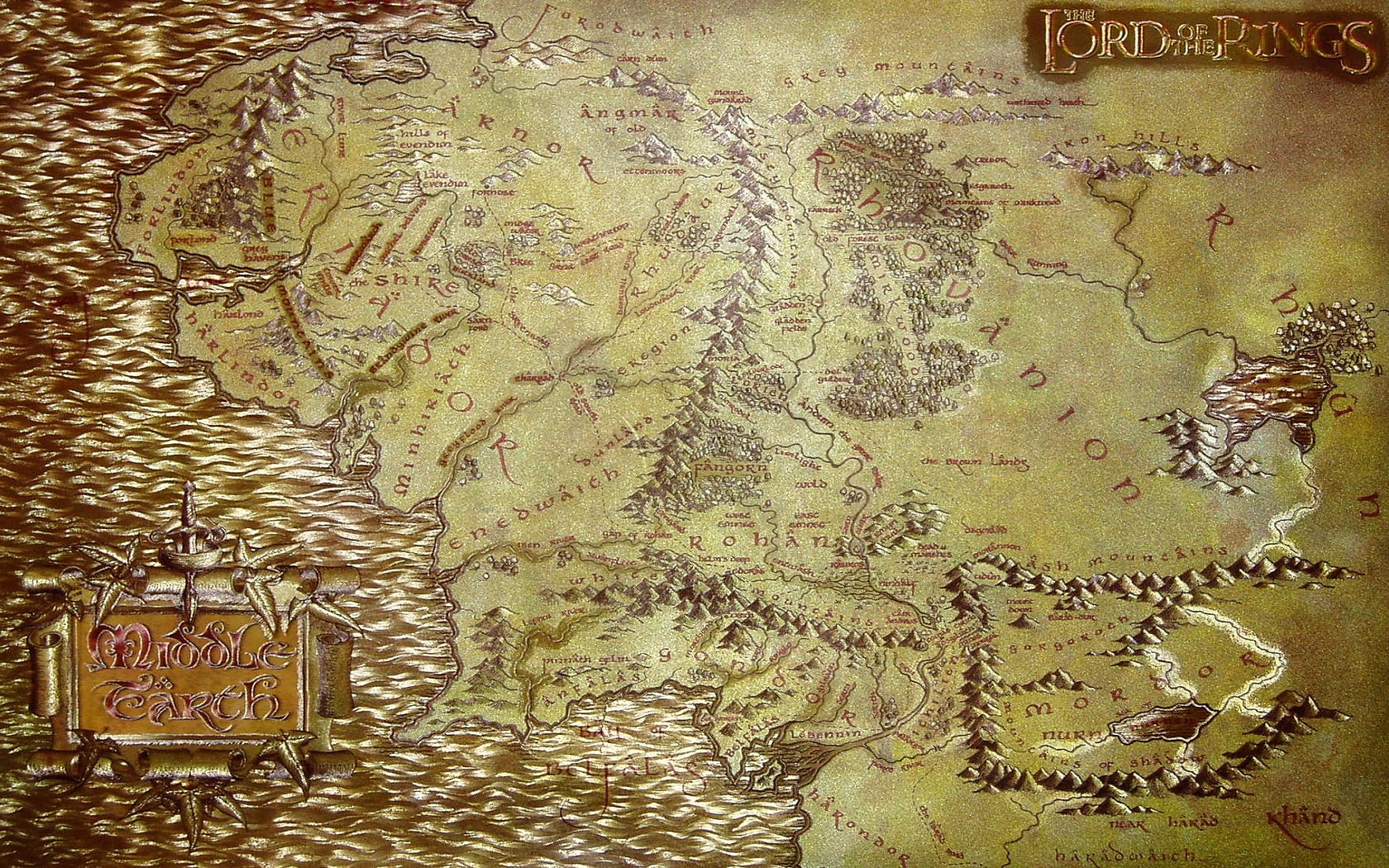 rings, middle earth, 720P, lord, maps, HD Wallpaper