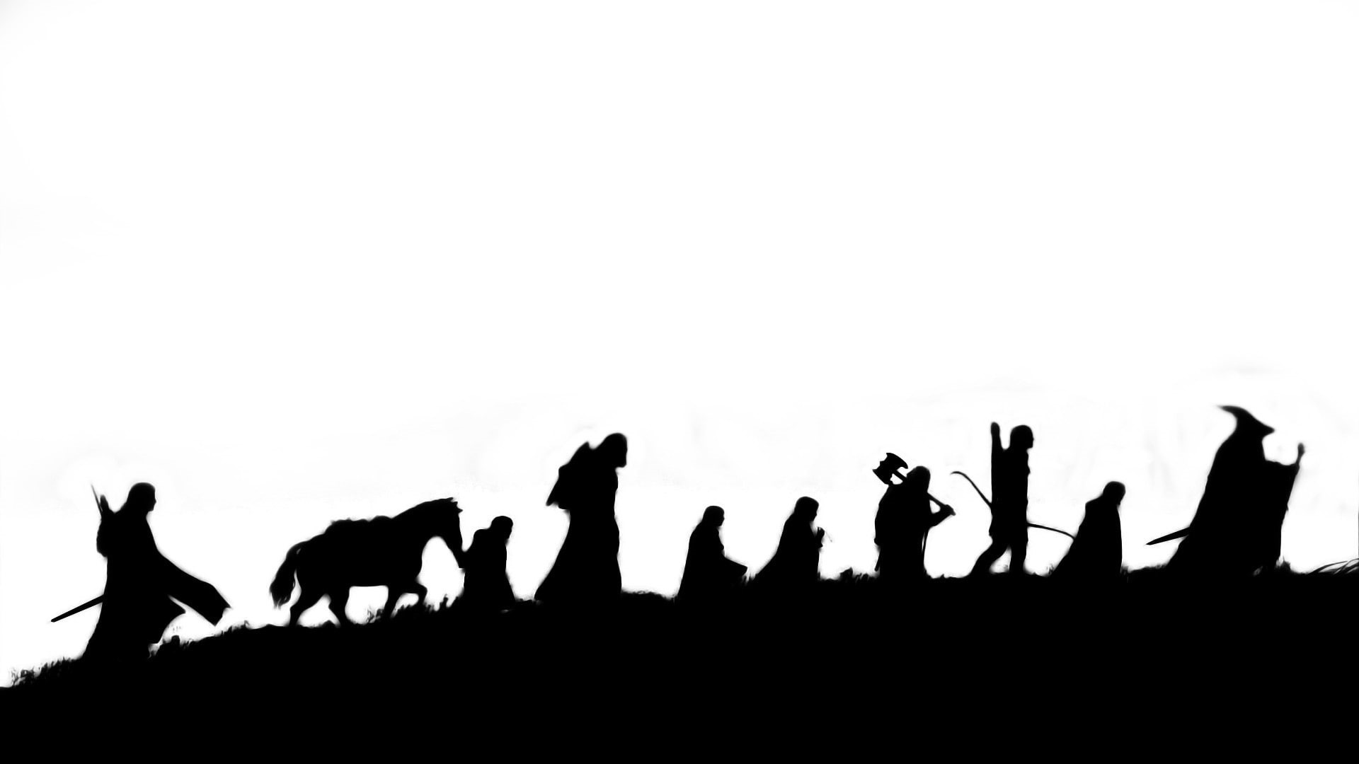 1080P, minimalism, The Lord of the Rings: The Fellowship of the Ring, movies, HD Wallpaper