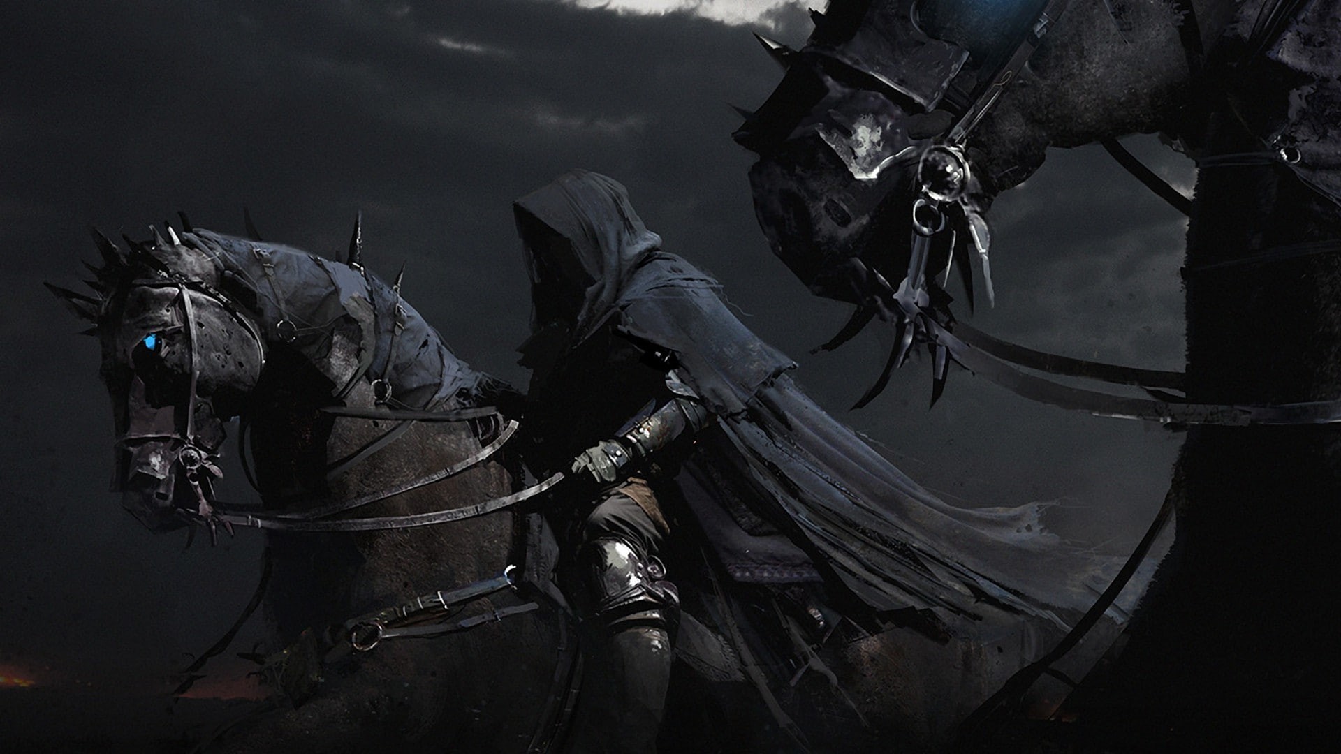 movies, 1080P, The Lord of the Rings, fantasy art, horse, Nazgûl, HD Wallpaper