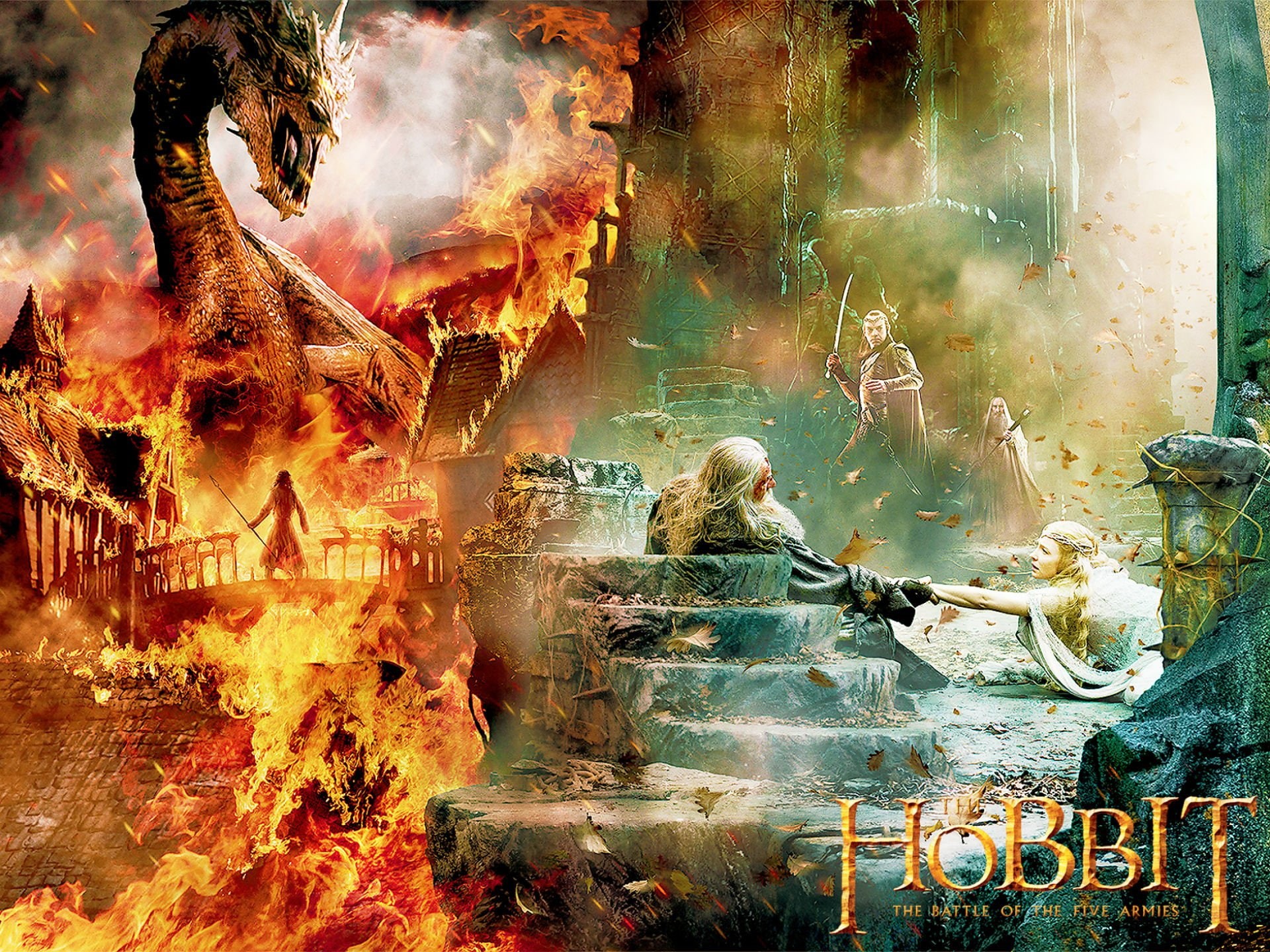 rings, 1080P, battle, adventure, battle-five-armies, fantasy, lotr, hobbit, armies, lord, HD Wallpaper