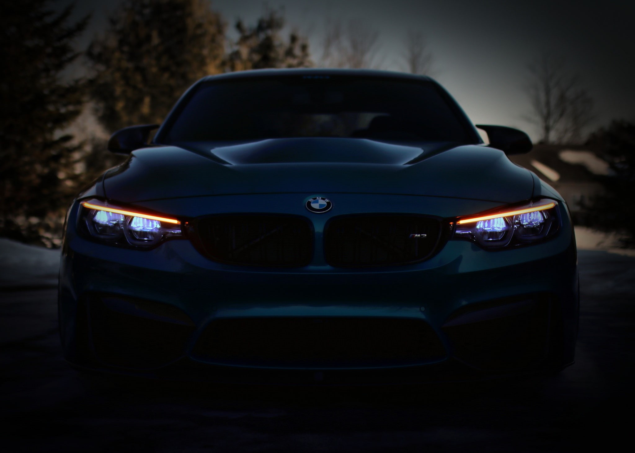 BMW, F80, Sight, Blue, 1080P, gray, Front, car, LED, HD Wallpaper
