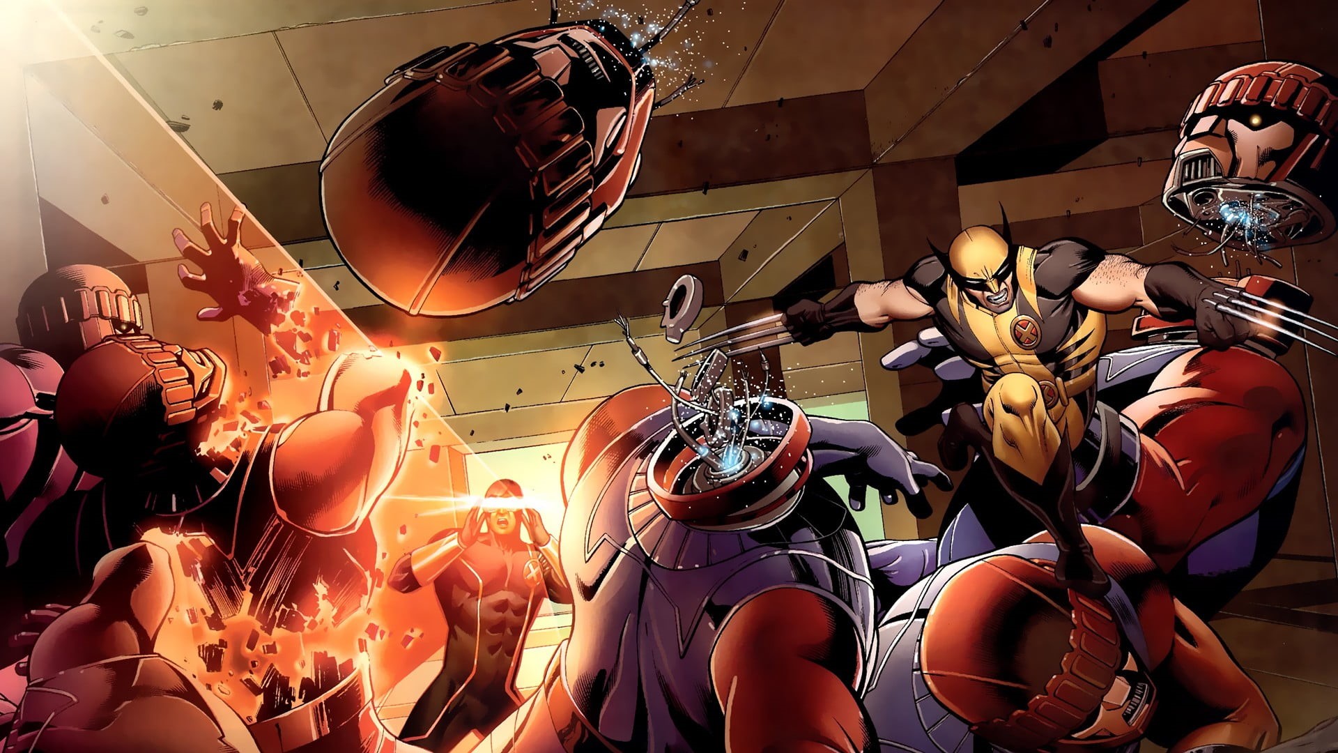 Cyclops, emotion, X-Men, comic, comics, adult, real people, women, leisure activity, clothing, 1080P, large group of people, indoors, motion, celebration, HD Wallpaper