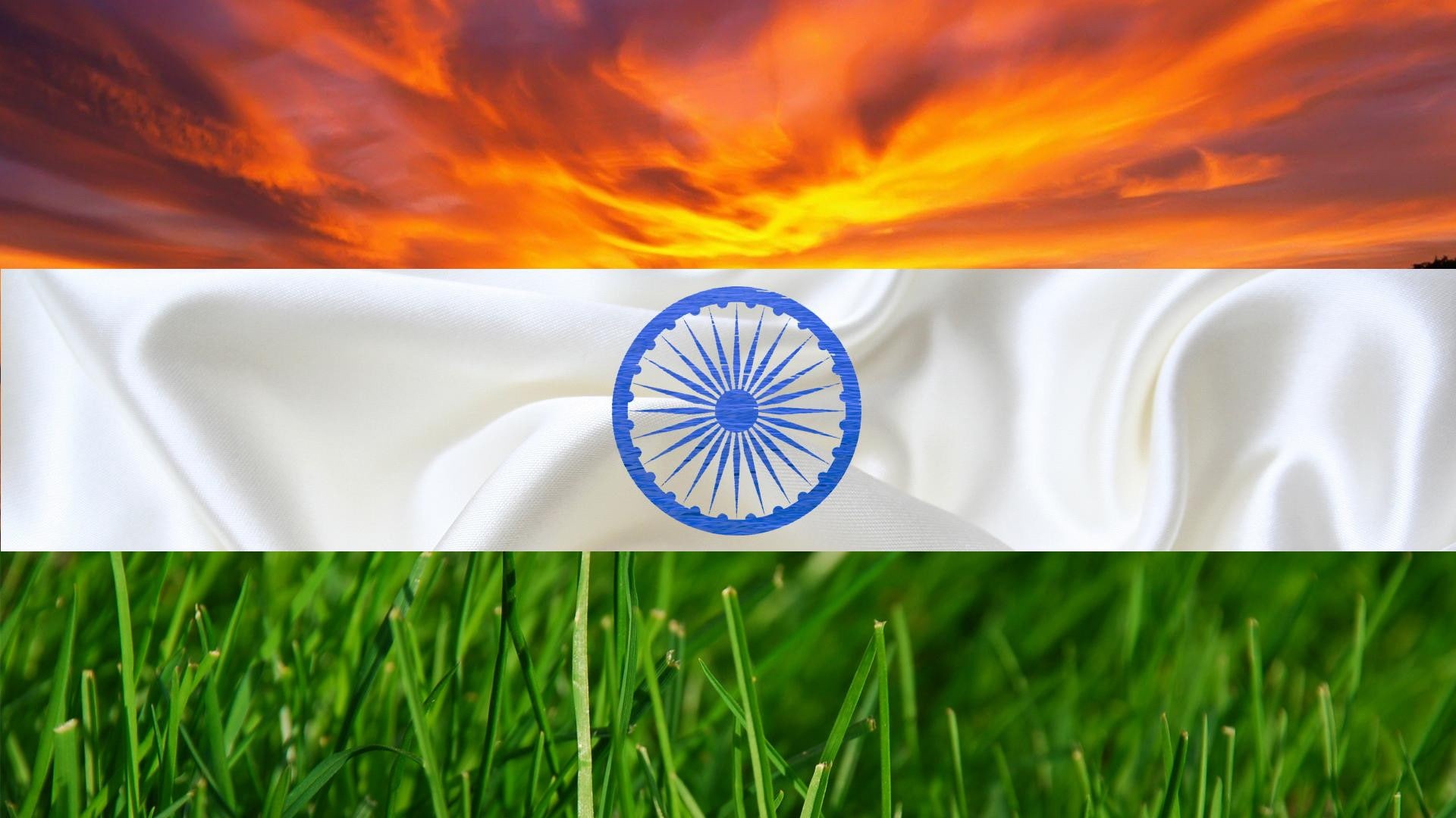 1920x1080, ultra hd, flag, 4k pic, 1080P, india, artistic, HD Wallpaper