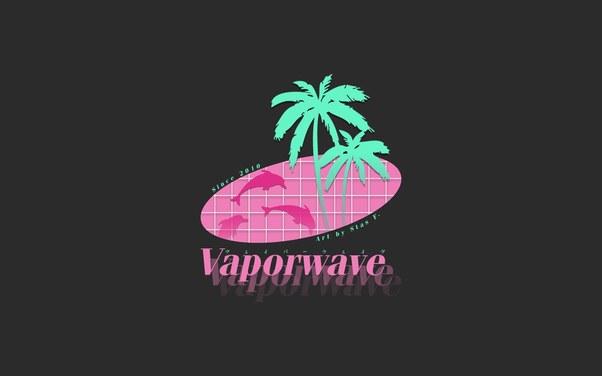 leaf, vaporwave, studio shot, creativity, no people, communication, 1980s, art and craft, green color, Photoshop, indoors, western script, pink color, plant, HD Wallpaper