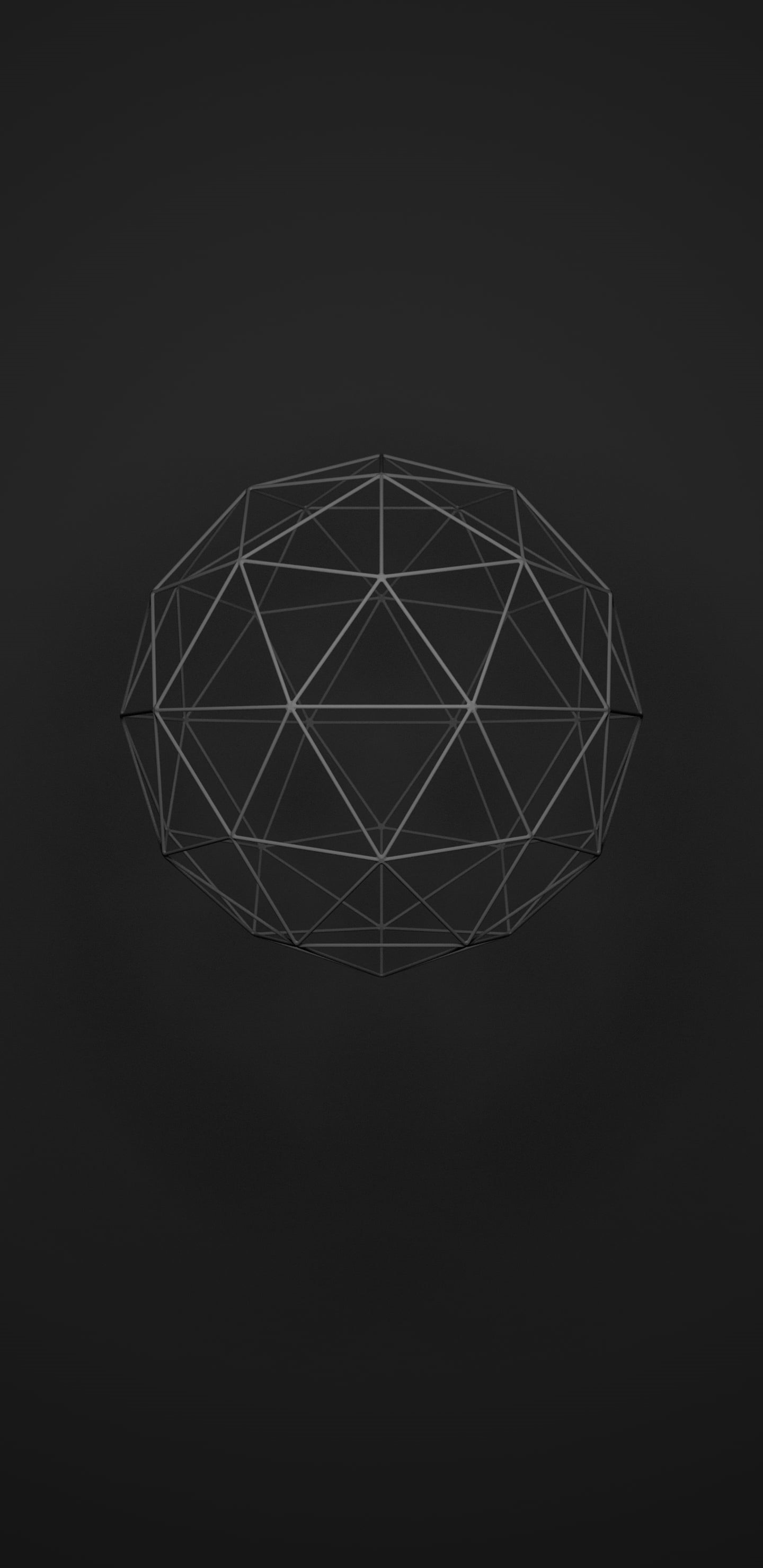 geometric figures, minimalism, 2K, dark, Phone HD Wallpaper