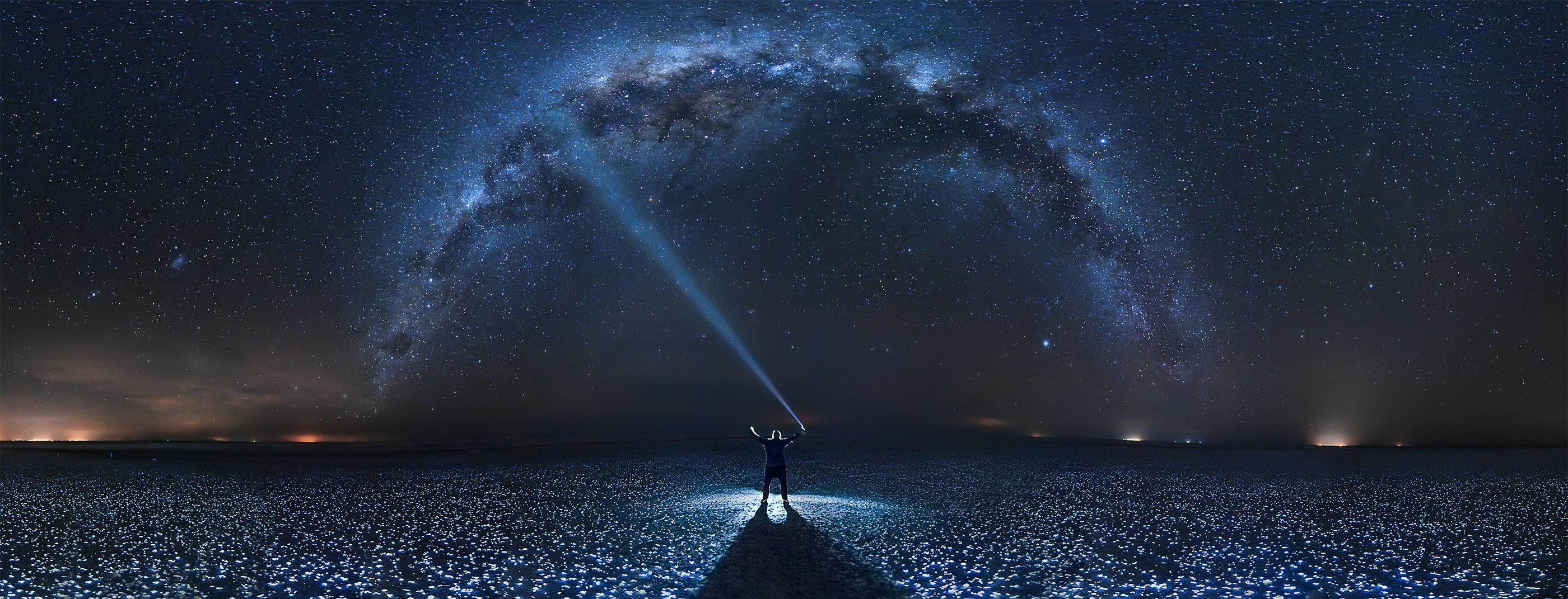 Milky Way, stars, lights, landscape, photography, long exposure, 2K, space, night, loneliness, HD Wallpaper