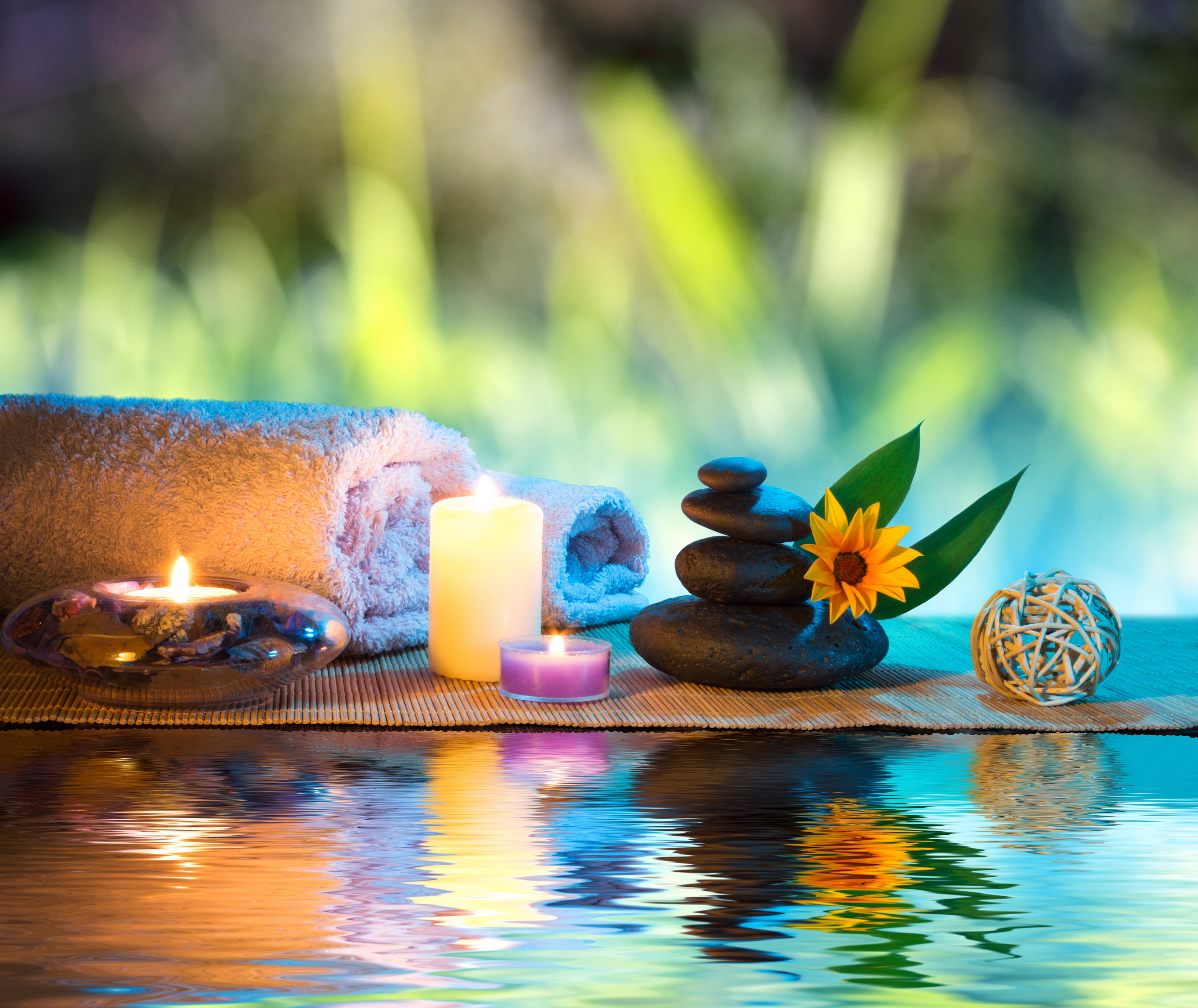nature, pebble, aromatherapy, backgrounds, Spa, flame, beauty Treatment, luxury, stone - Object, health Spa, tranquil Scene, massaging, alternative Therapy, HD Wallpaper