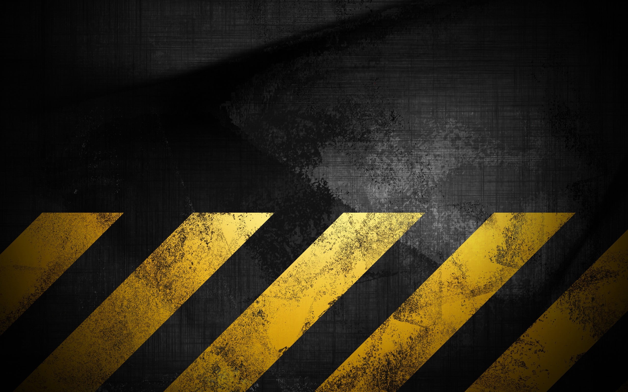 sign, 2K, architecture, marking, black, vector art, yellow, construction, no people, security, wall - building feature, guidance, symbol, city, HD Wallpaper