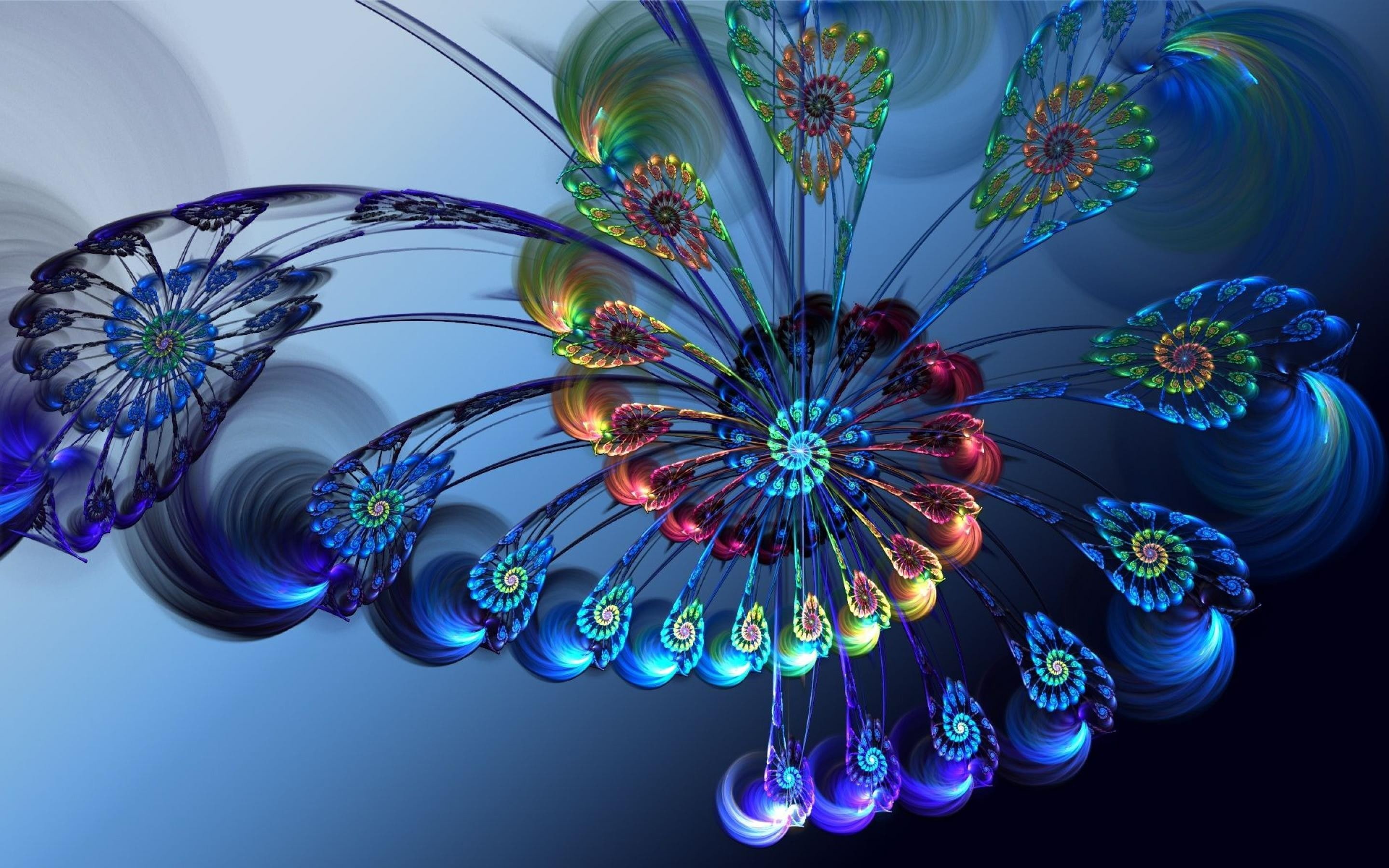 2K, 3D, abstract, fractal, HD Wallpaper