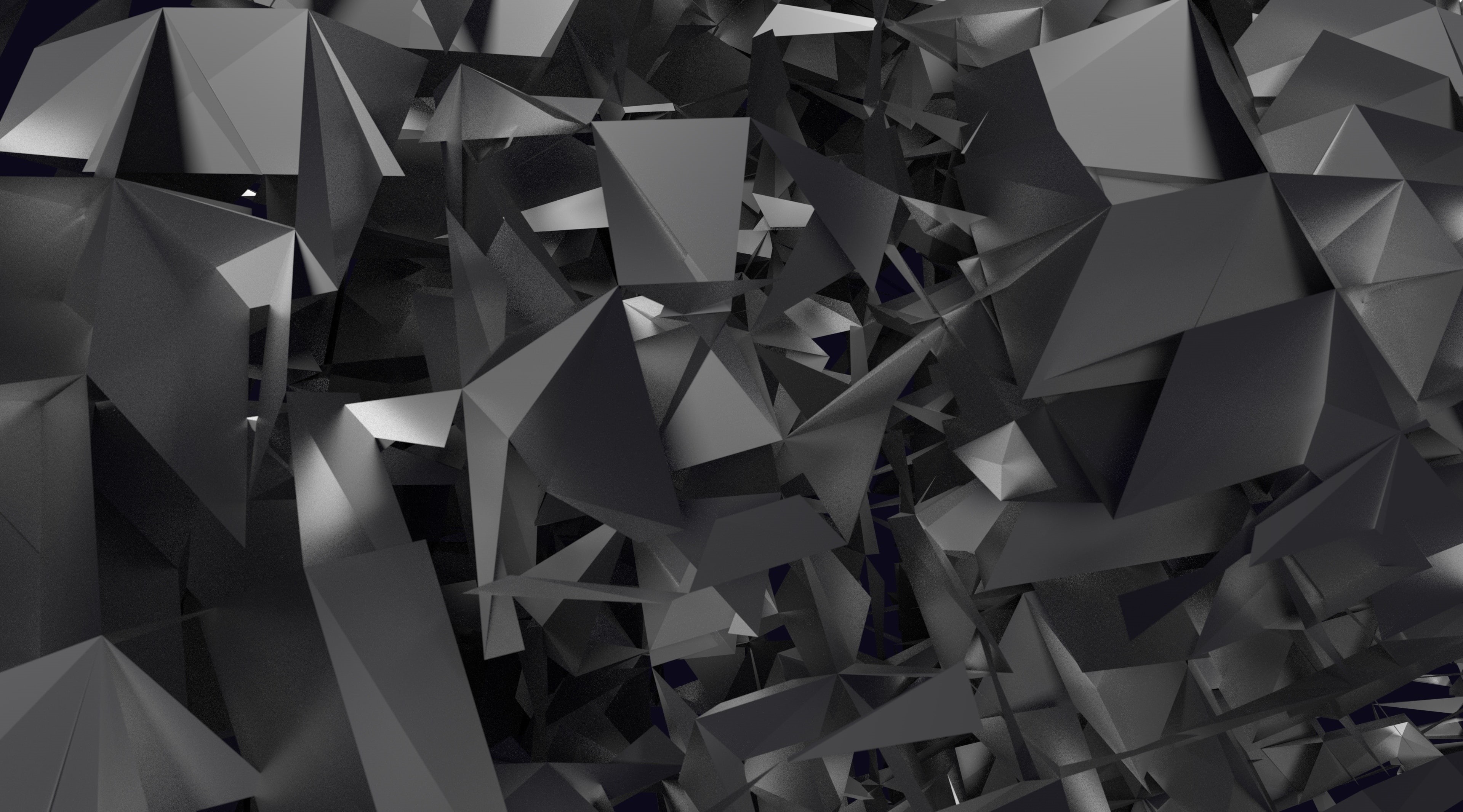 art and craft, built structure, shards, complexity, geometric, Artistic, Tech, Dark, Background, black, Abstract, backgrounds, wall - building feature, HD Wallpaper