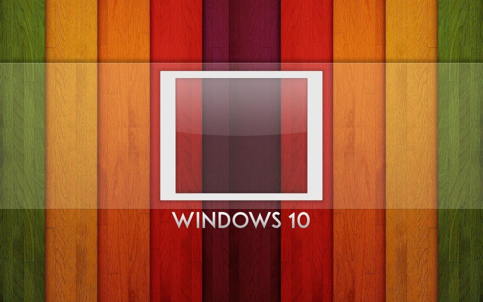 Windows, Rainbow, 720P, Logo, Wood, 10, System, Background, Board, HD Wallpaper
