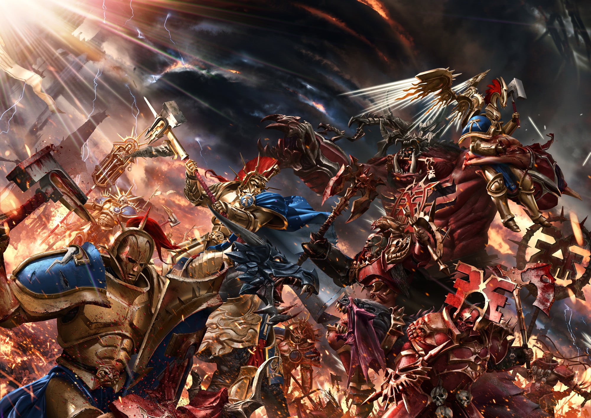 carnival - celebration event, Warhammer, sunlight, for sale, Gates of Azyr, day, high angle view, abundance, gladiator, art, large group of objects, HD Wallpaper