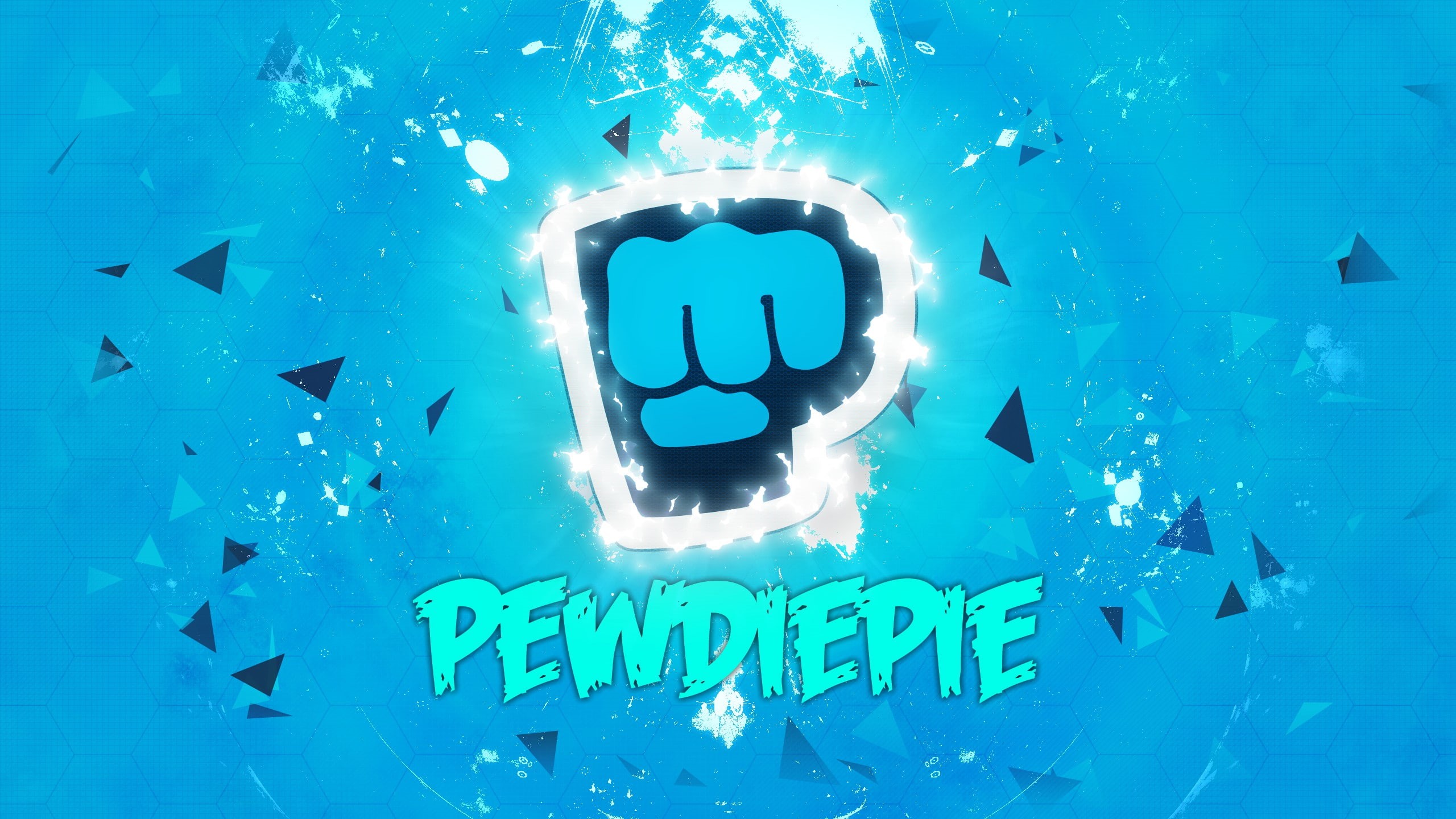 light - natural phenomenon, lighting equipment, no people, blue, text, western script, technology, pewdiepie gamer youtube, communication, digital composite, HD Wallpaper