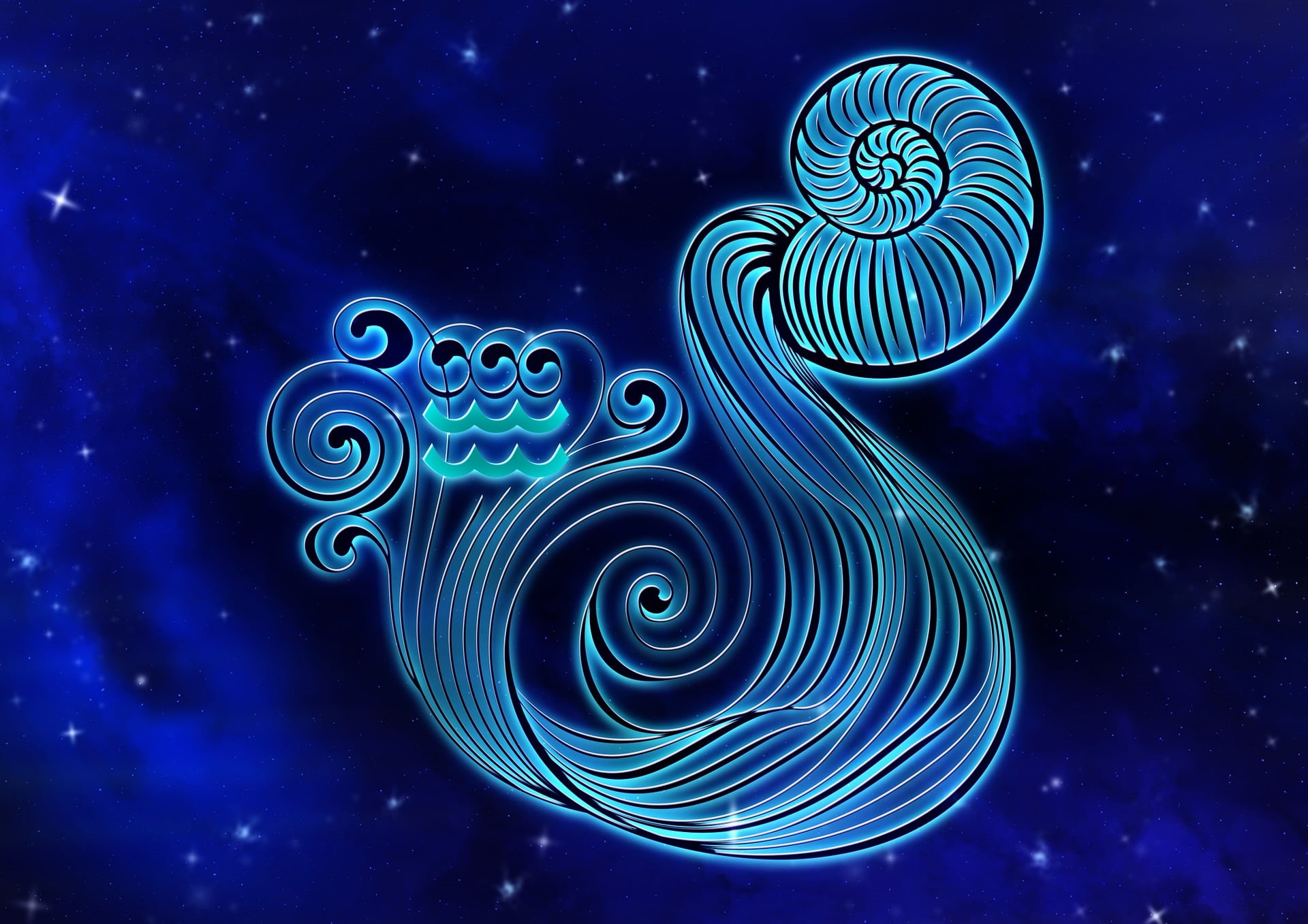 Horoscope, 1080P, Aquarius (Astrology), Artistic, Zodiac Sign, Zodiac, HD Wallpaper