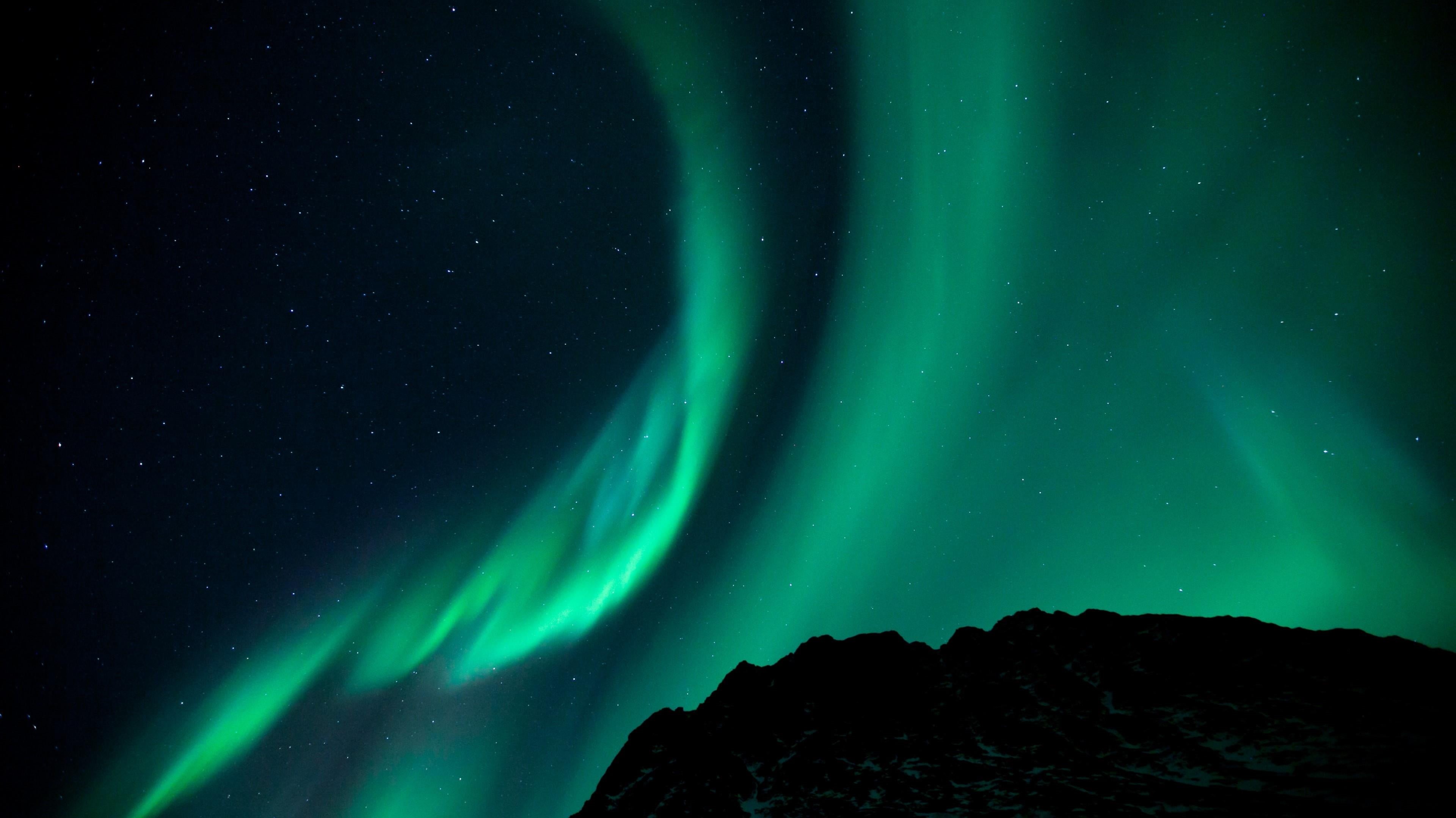 sky, nature, star - space, astronomy, night, beauty in nature, tranquil scene, nordic light, no people, mountain, environment, illuminated, scenics - nature, HD Wallpaper