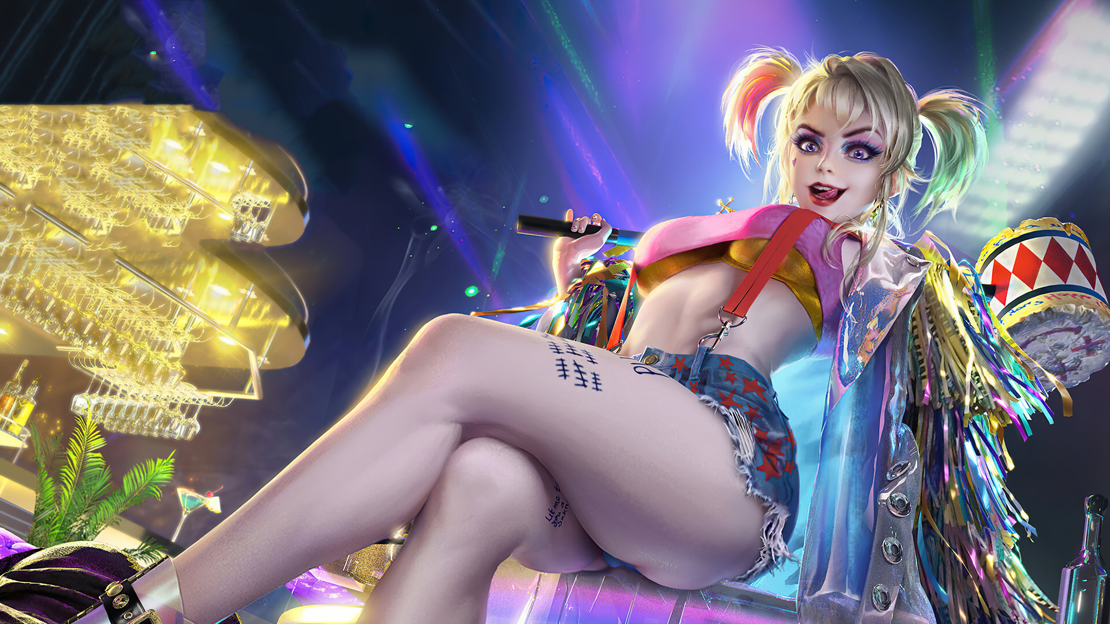 superhero, artwork, Harley Quinn, bird of prey, 4K, ArtStation, movies, HD Wallpaper