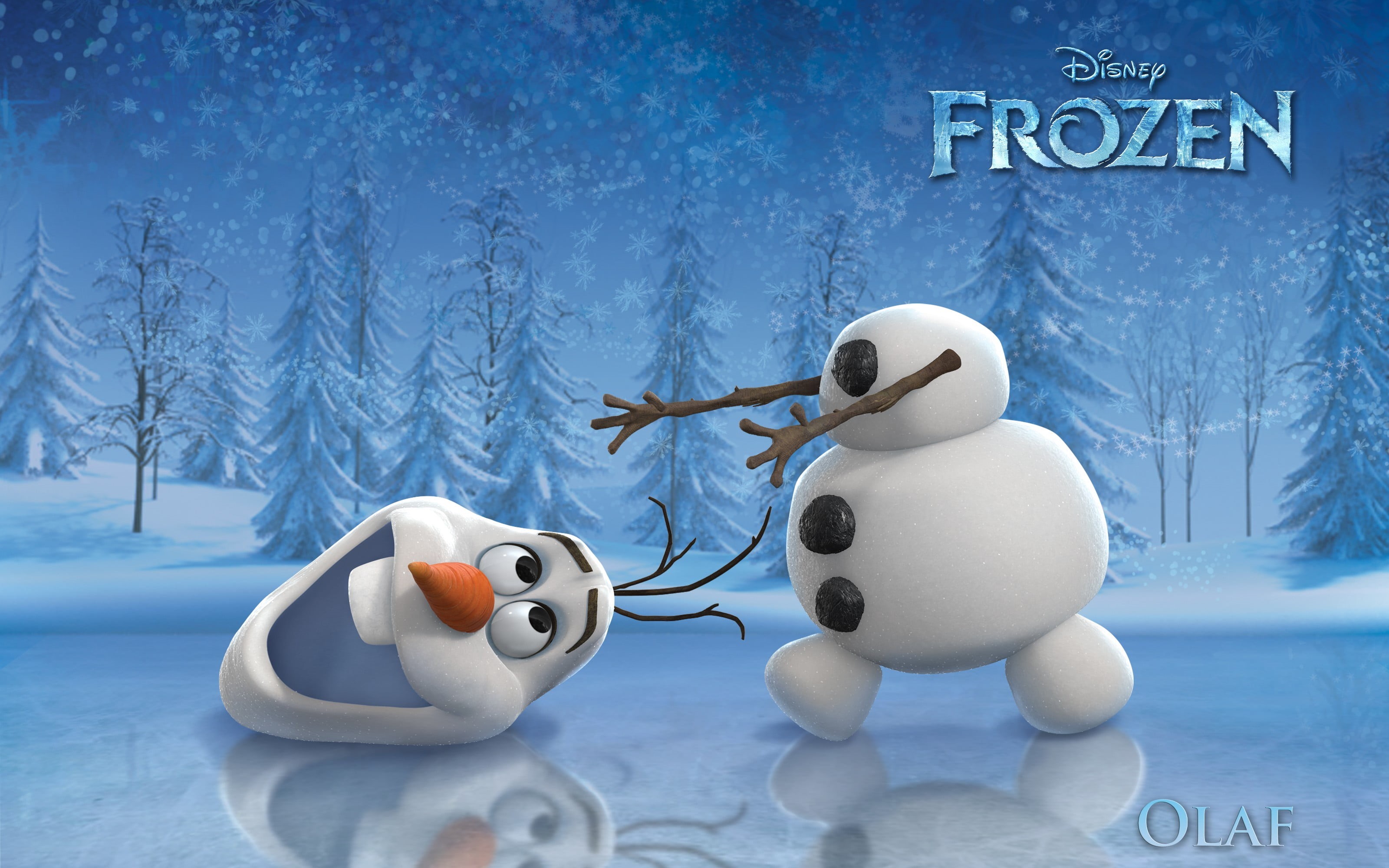 white, tree, 2K, toy, nature, animated movies, art and craft, winter, cold temperature, no people, black, white color, plush, movies, text, western script, HD Wallpaper