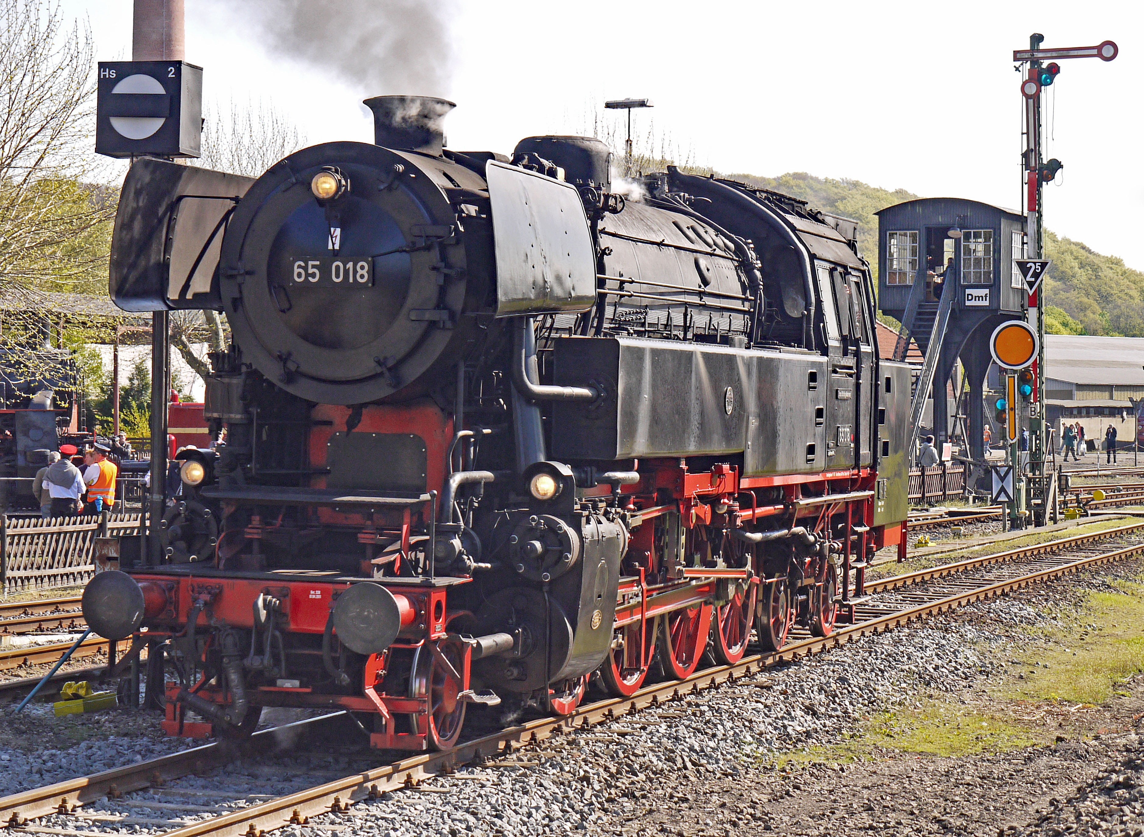 nature, railway museum, nostalgia, day, public transportation, steam, shunting yard, transportation, neubaulok, train, deutsche bundesbahn, track, operational, HD Wallpaper