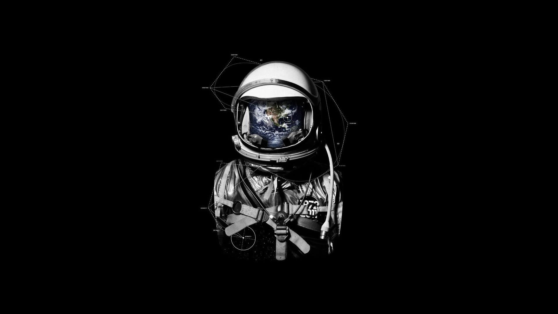 simple, suits, copy space, dark, night, front view, indoors, real people, spacesuit, clothing, looking at camera, studio shot, 1080P, illuminated, HD Wallpaper