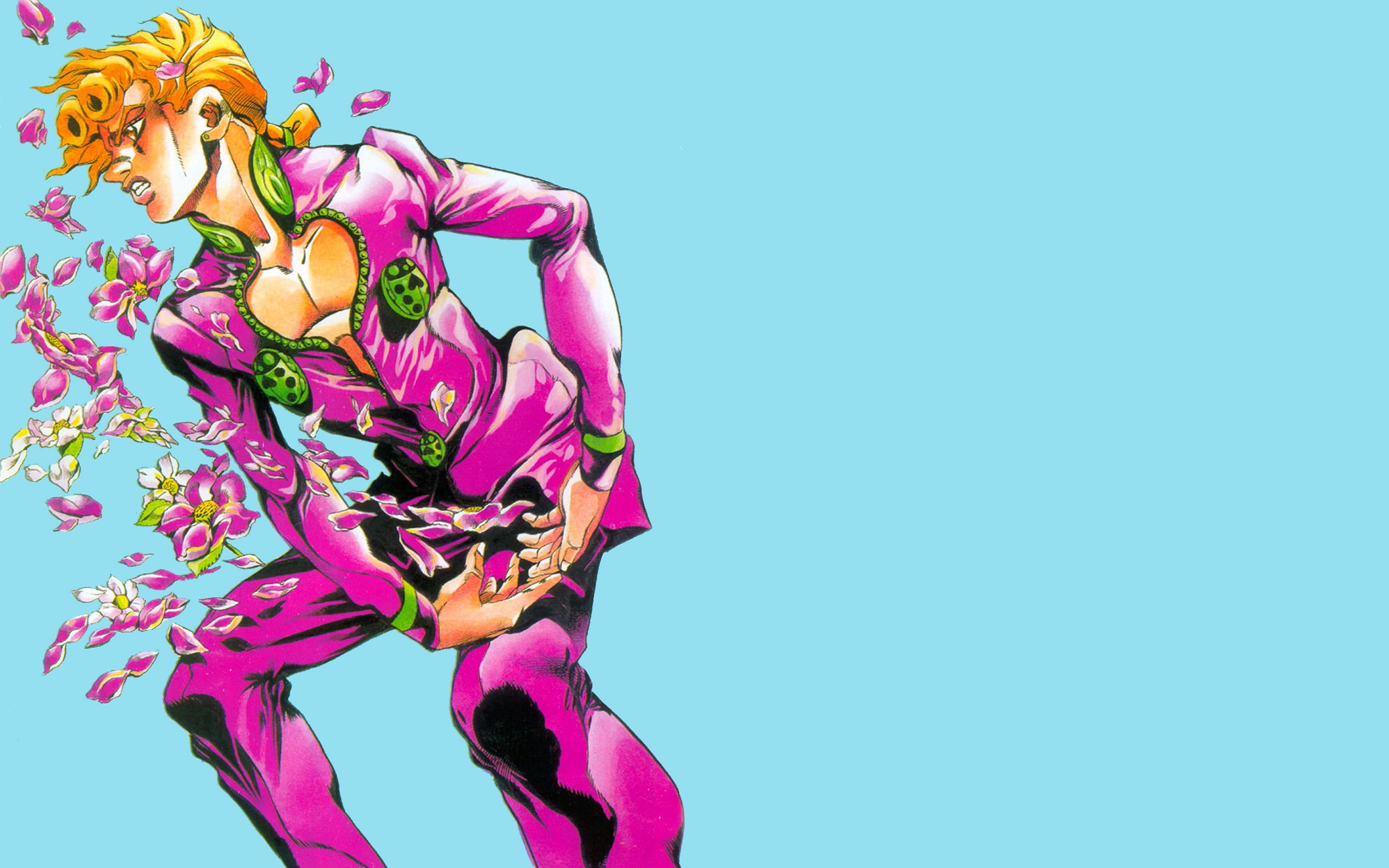 2K, JoJos Bizarre Adventure, manga, Giorno Giovanna, Vento Aureo, JoJos Bizarre Adventure: Golden Wind, anime, Hirohiko Araki, HD Wallpaper