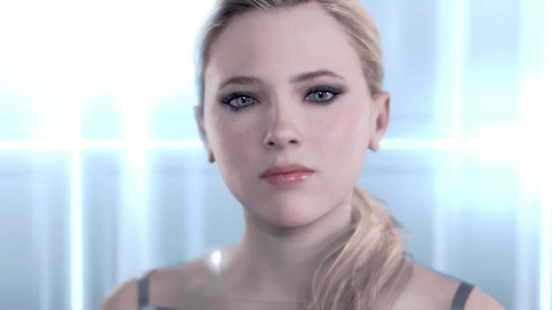 Chloe (Detroit: Become Human), indoors, beauty, hair, close-up, looking at camera, Detroit: Become Human, one person, human face, adult, portrait, 1080P, HD Wallpaper